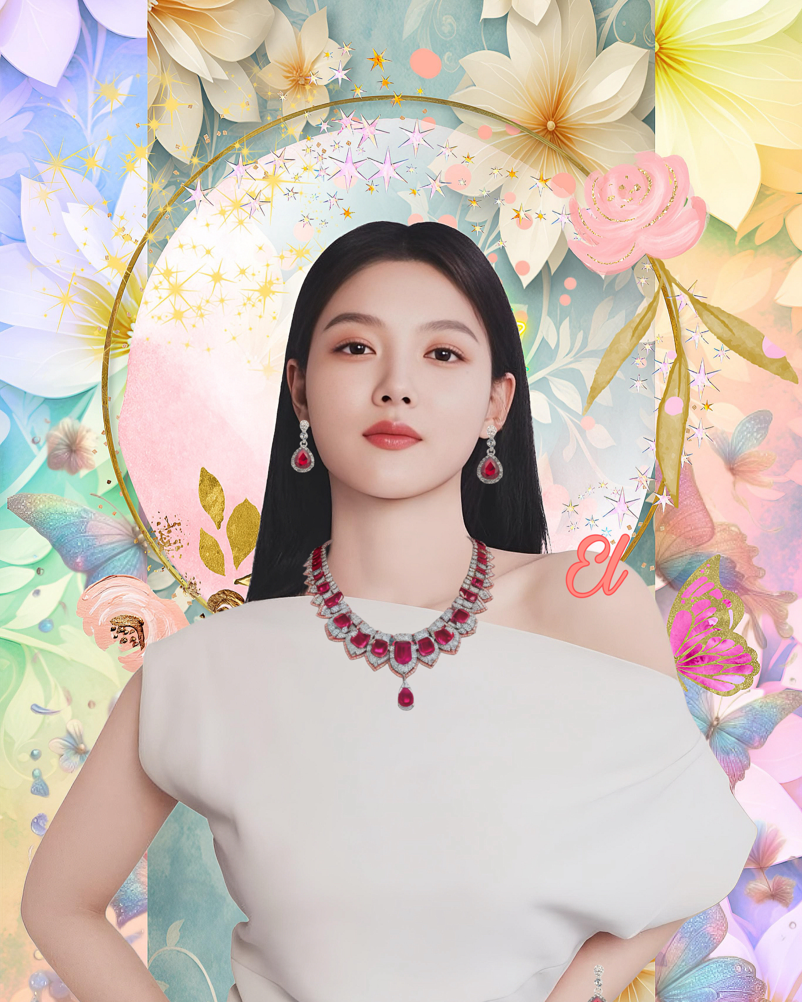 Behind-the-scenes cut of Kim Youjung