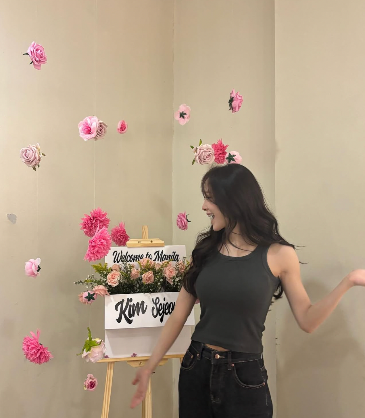 A moment captured by a fan of Kim Sejeong