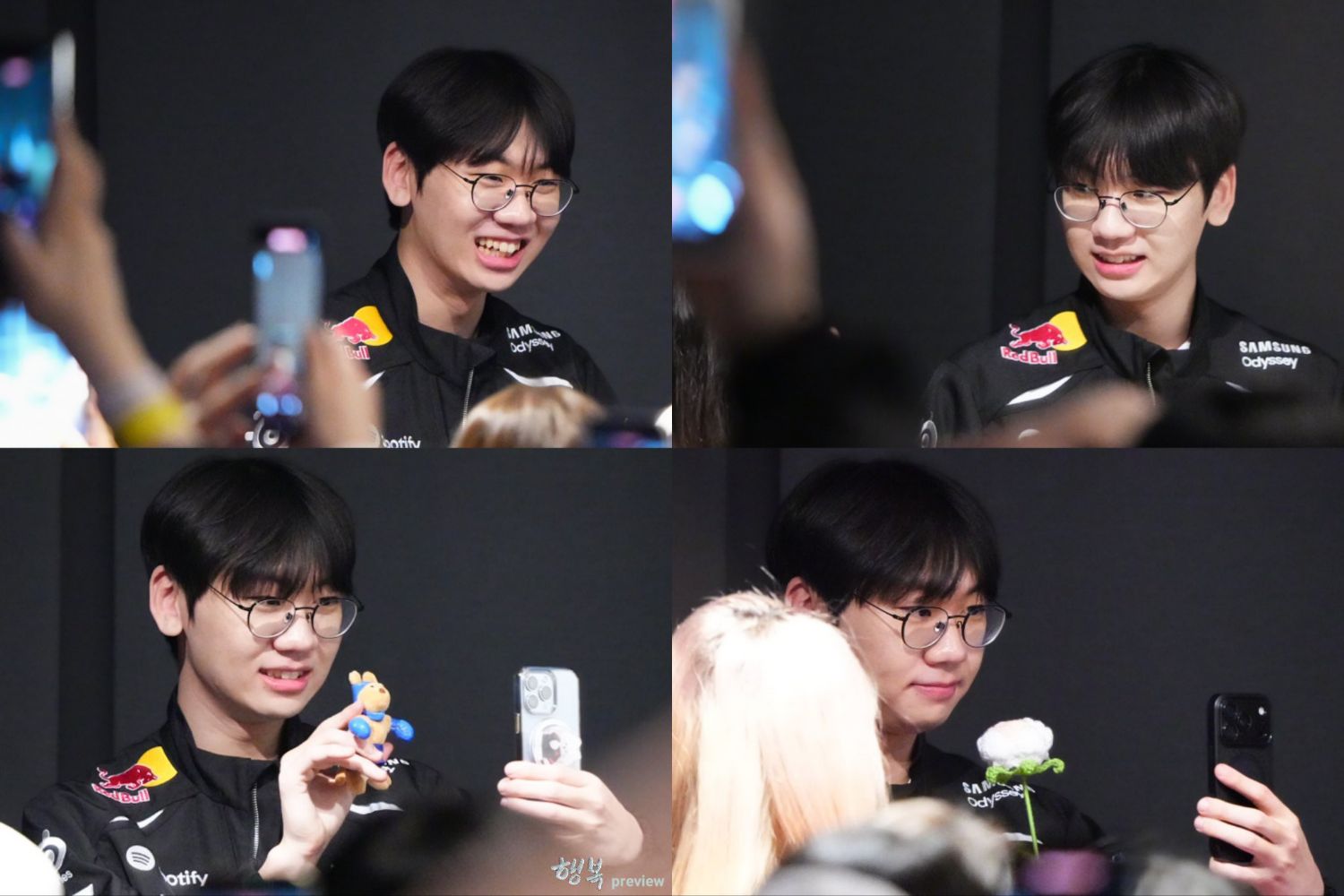 A moment captured by a fan of Doran