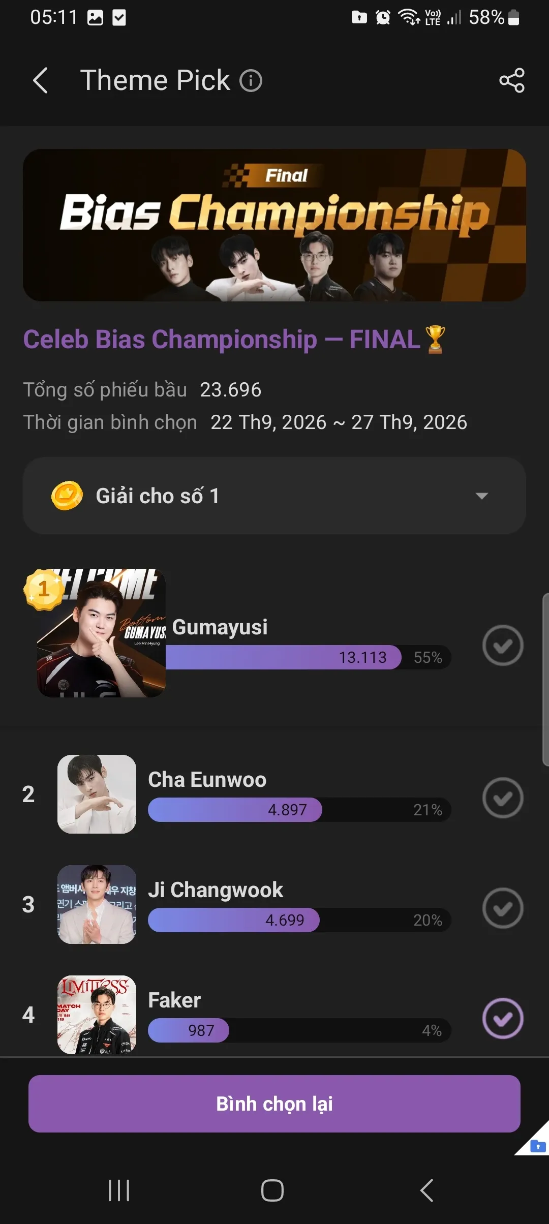Representative background image loved by Faker fandom