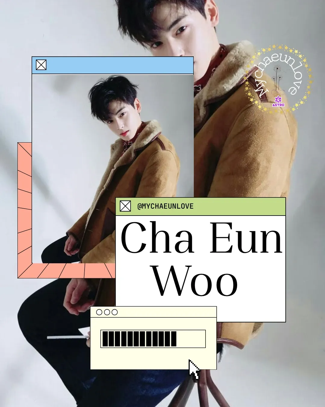 Recent activity shot of Cha Eunwoo