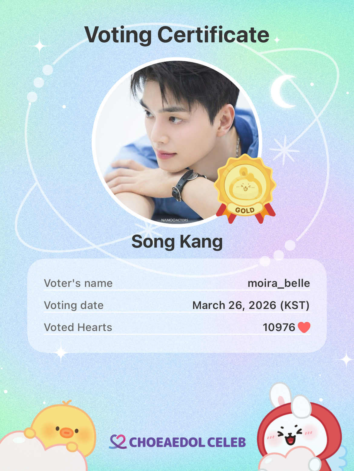 Behind-the-scenes cut of Song Kang