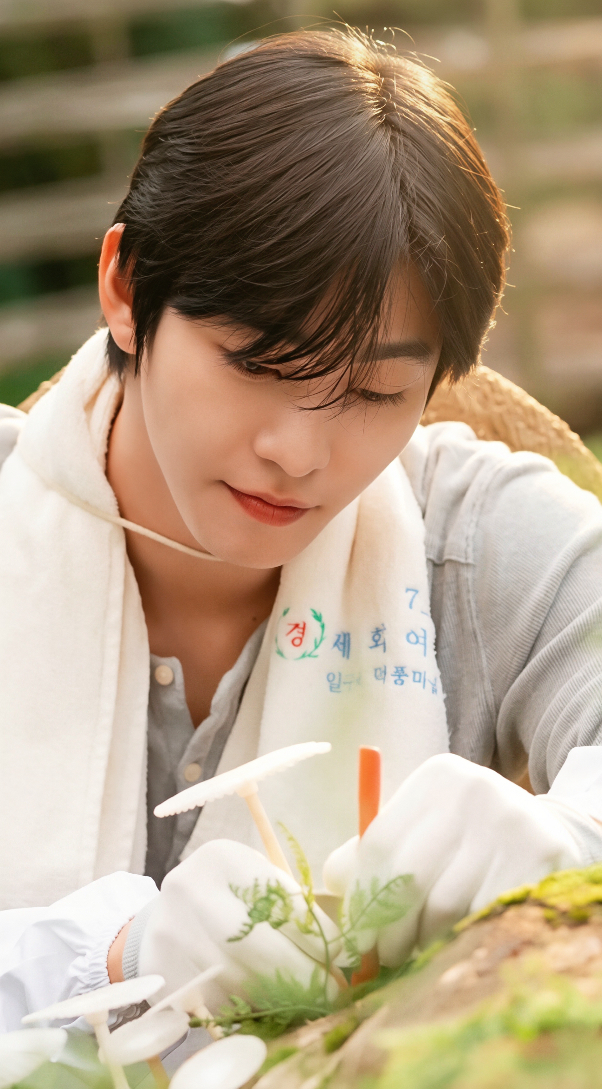 Special wallpaper made by Ahn Hyoseop's fans