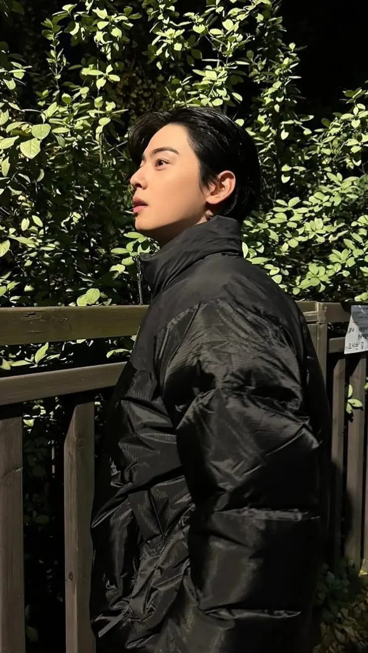 Behind-the-scenes cut of Cha Eunwoo