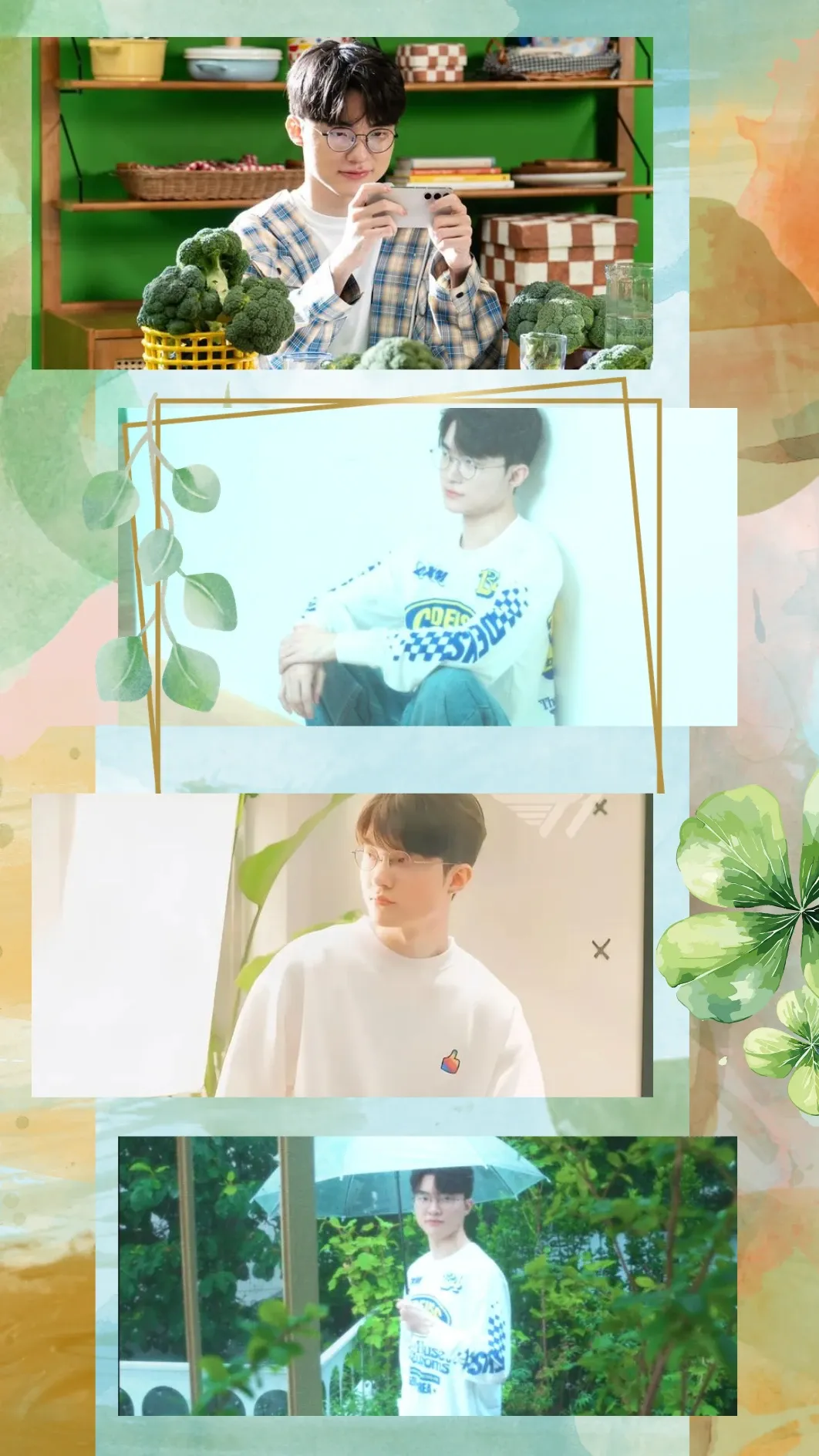 Special wallpaper made by Faker's fans