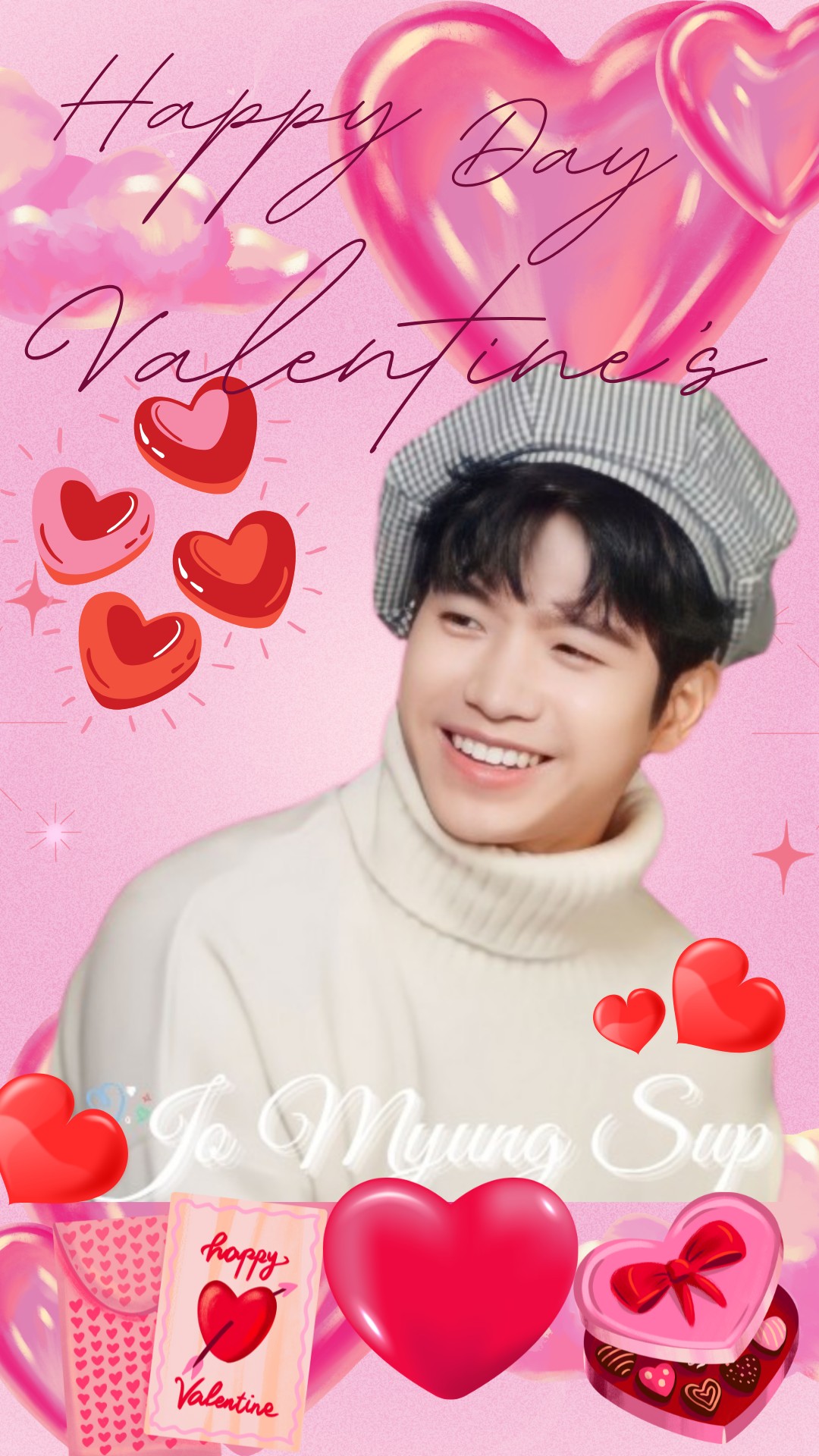 Special wallpaper made by Jo Myungsup's fans