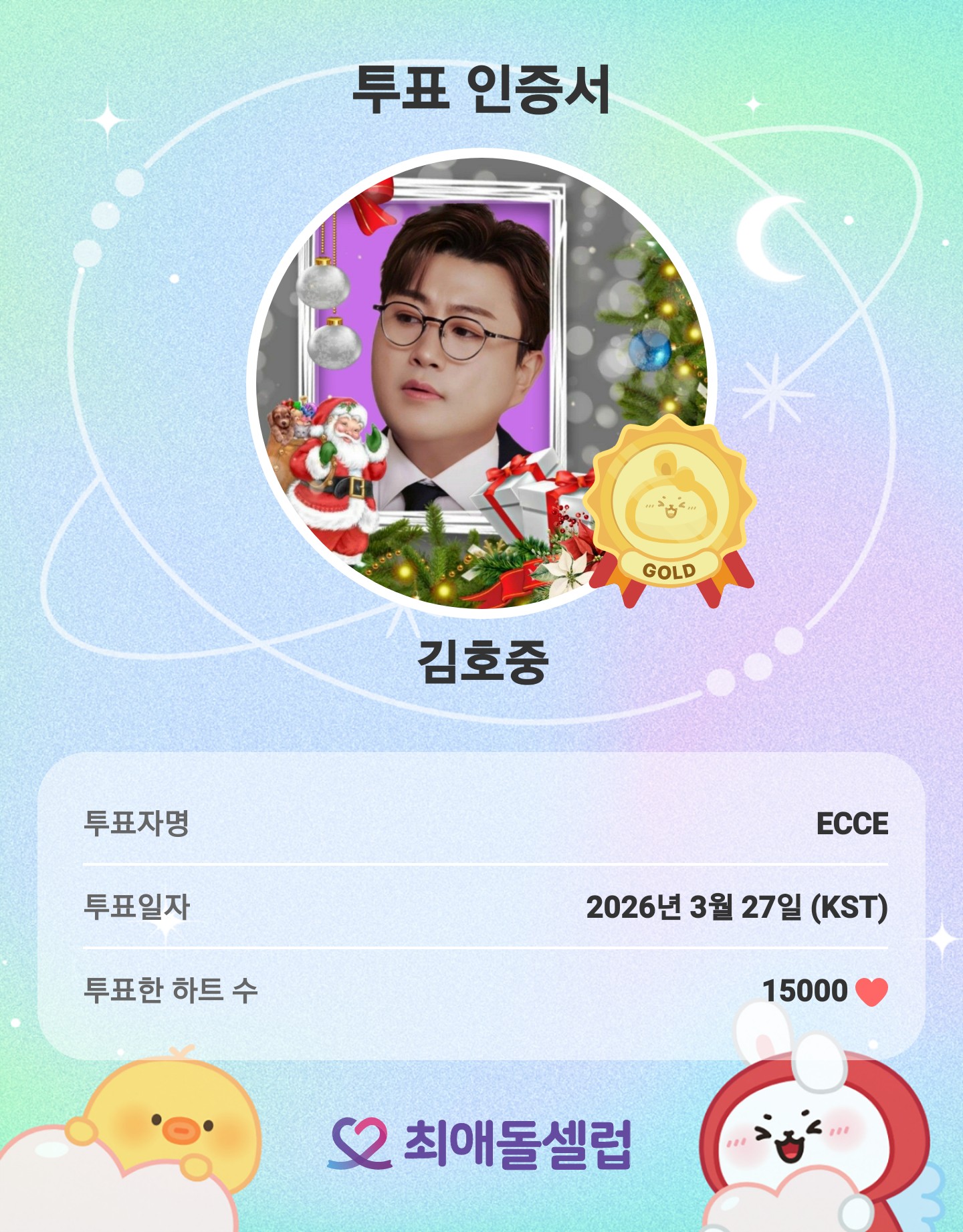 ファンが撮影したキム・ホジュンの瞬間