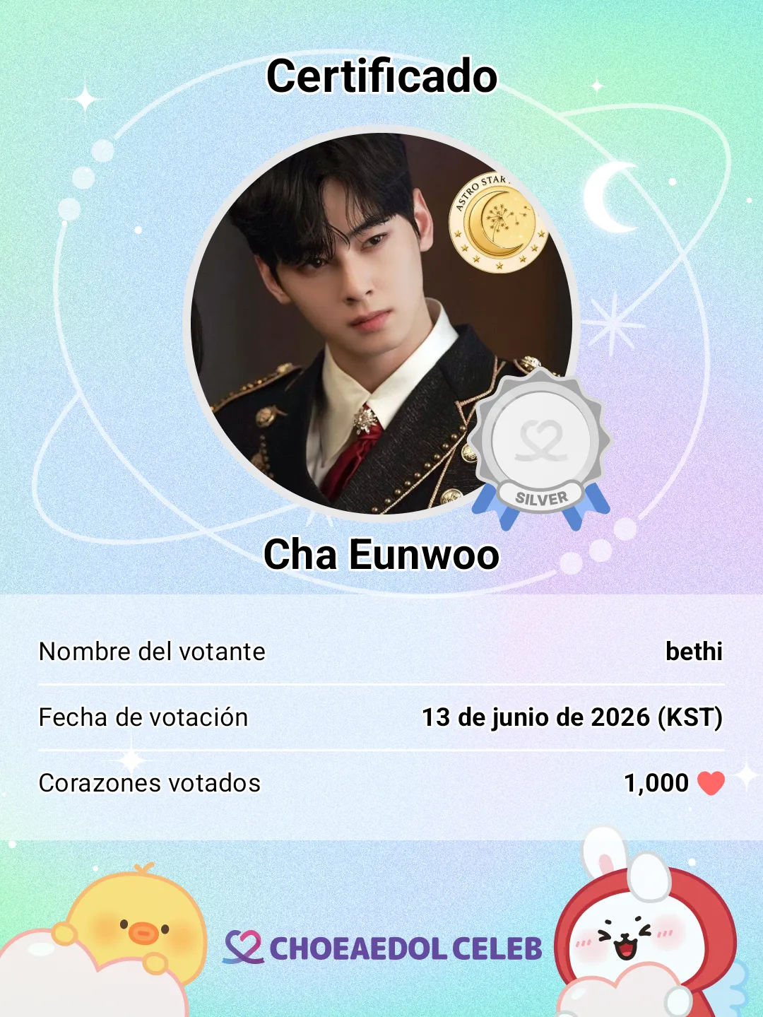 Latest photo of Cha Eunwoo