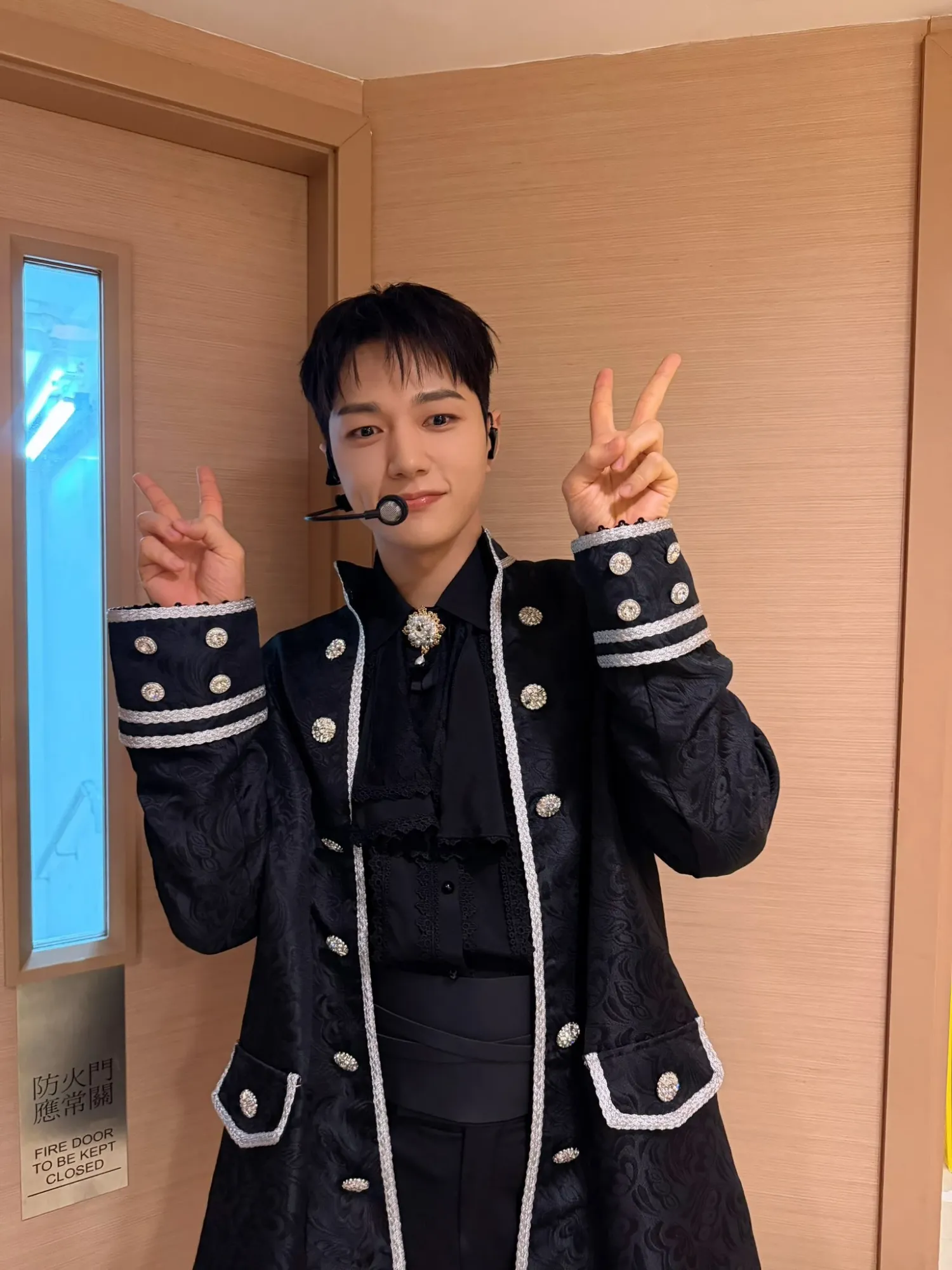 Recent activity shot of Kim Myungsoo (L)