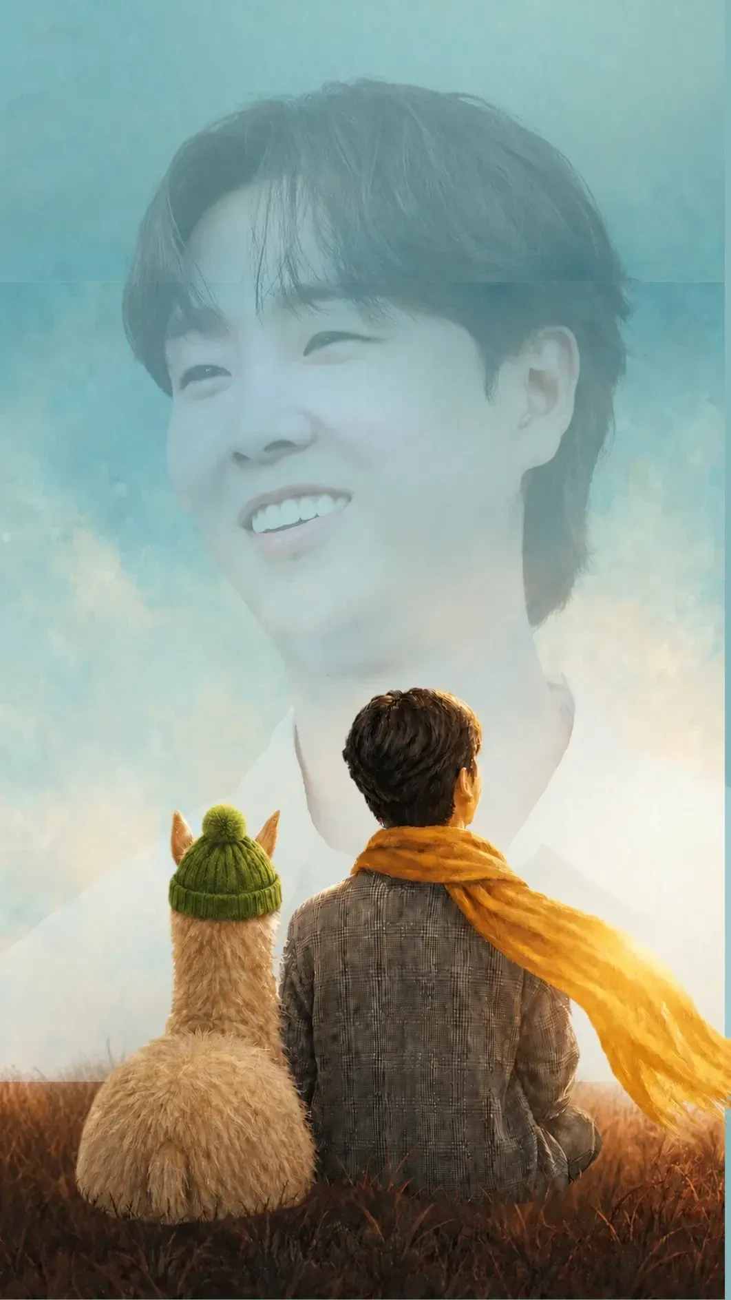 Emotional wallpaper shared by fans for Song Minjun