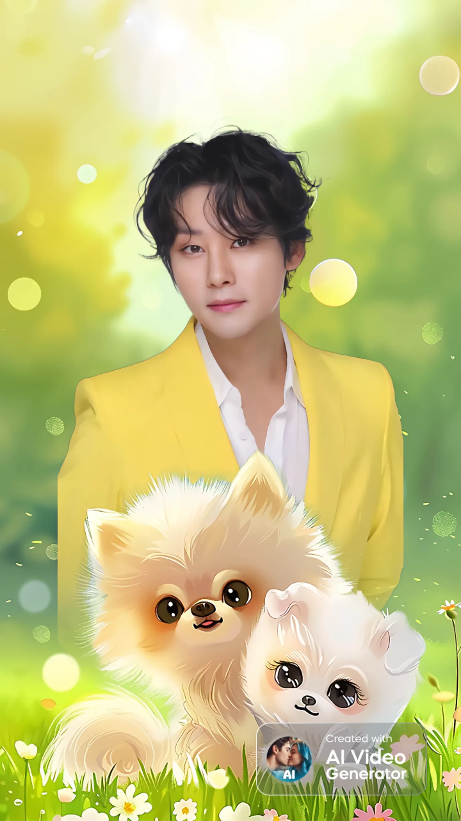 Special wallpaper made by Kang Moonkyung's fans