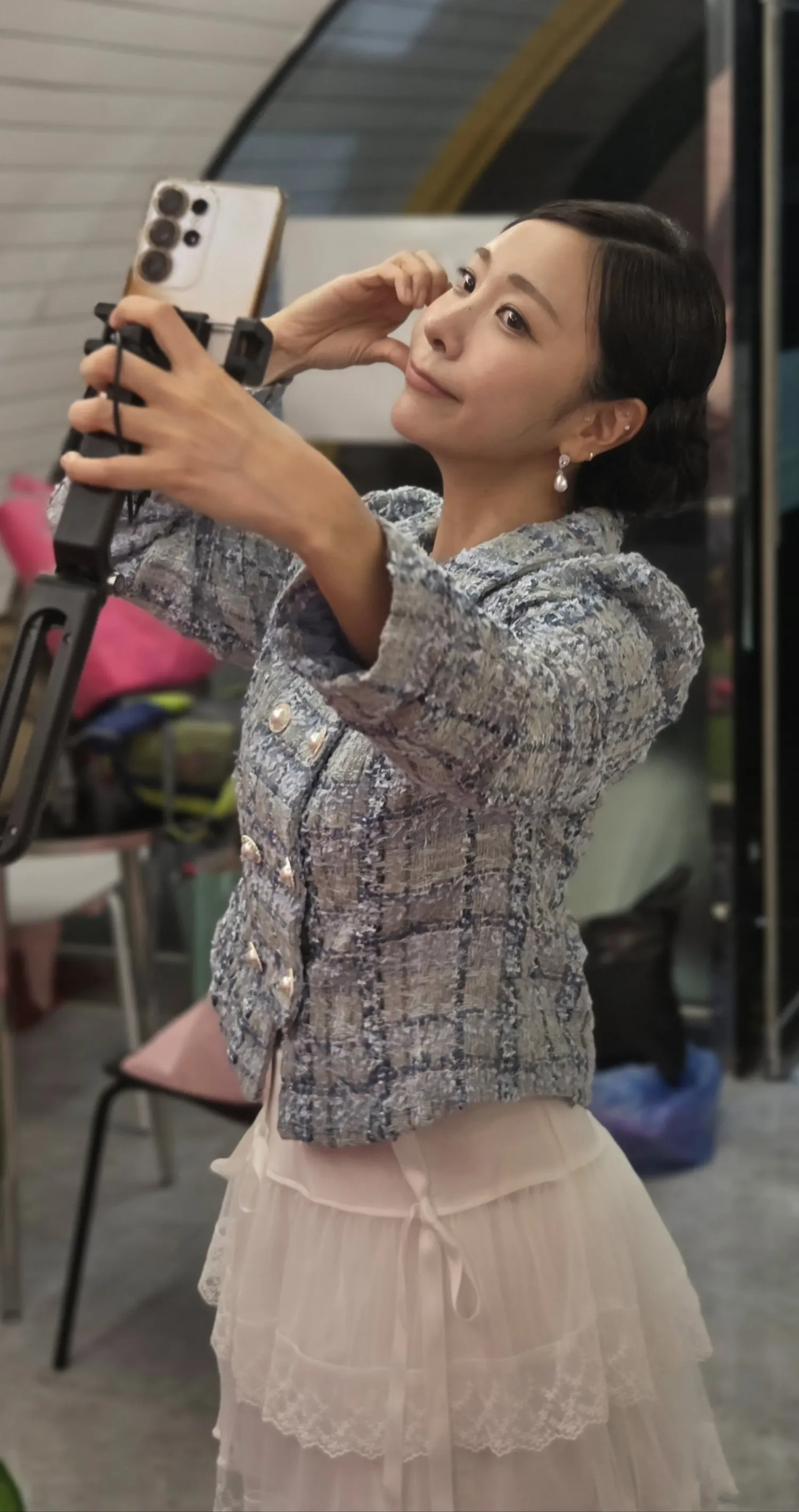 Behind-the-scenes cut of Huh Chanmi