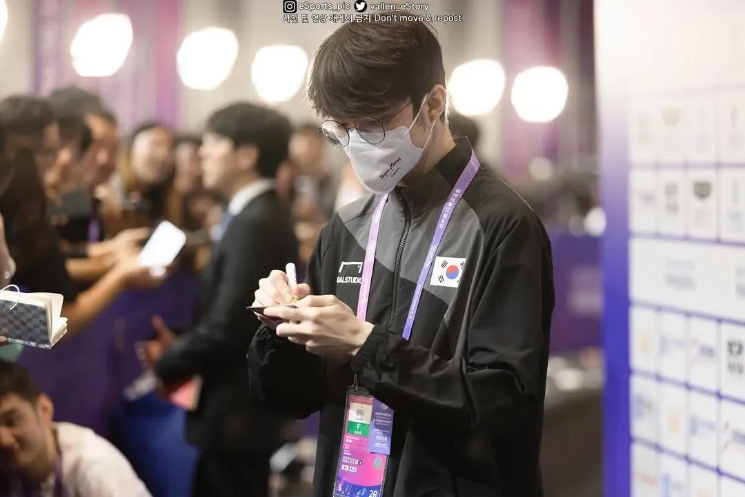 Recent activity shot of Faker