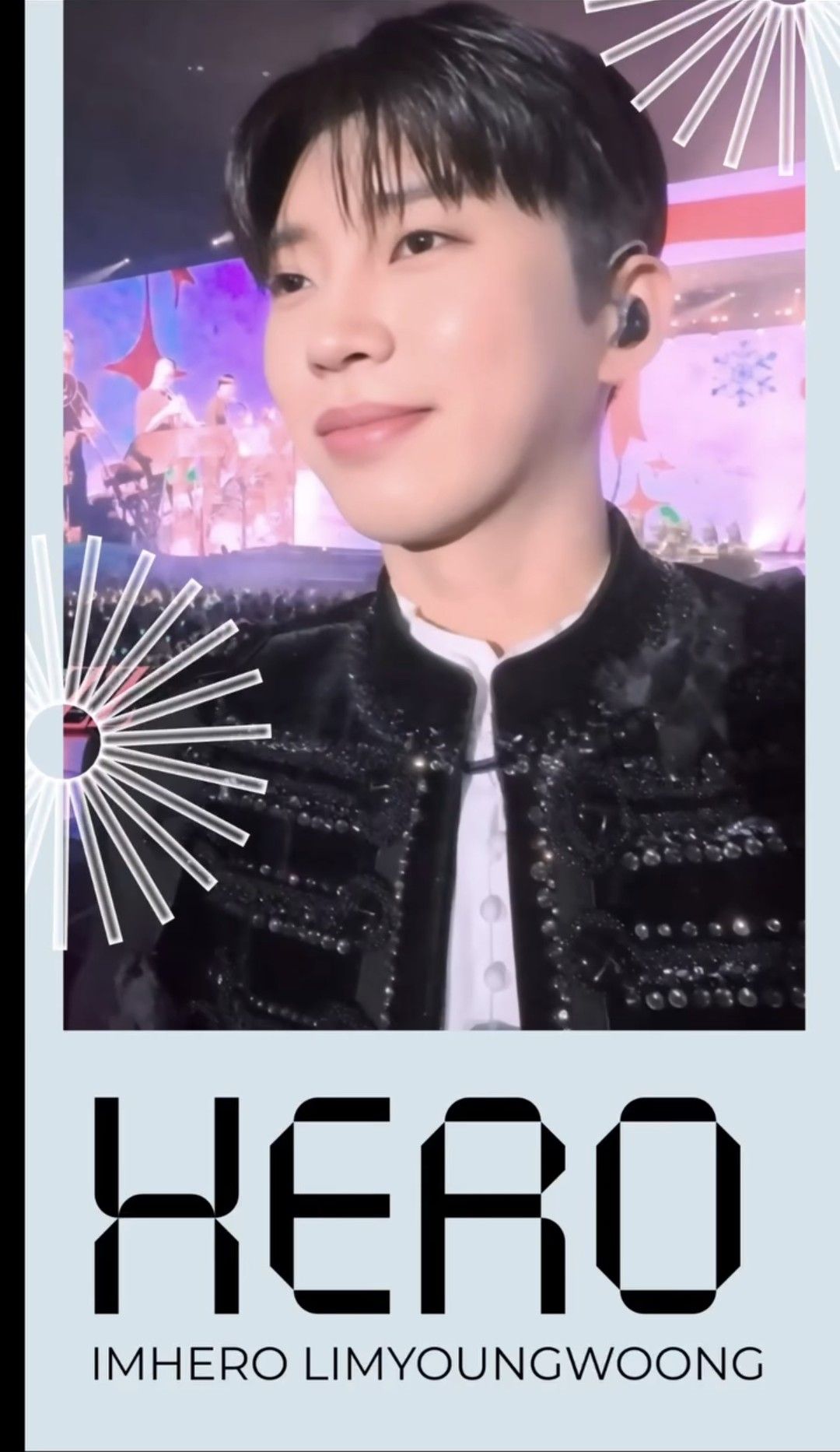 Special wallpaper made by Lim Youngwoong's fans