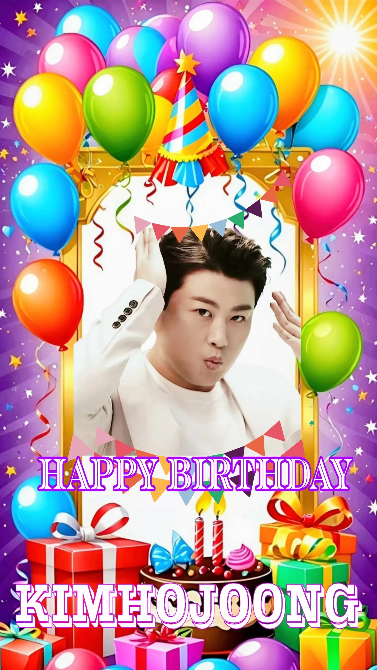 Emotional wallpaper shared by fans for Kim Hojoong