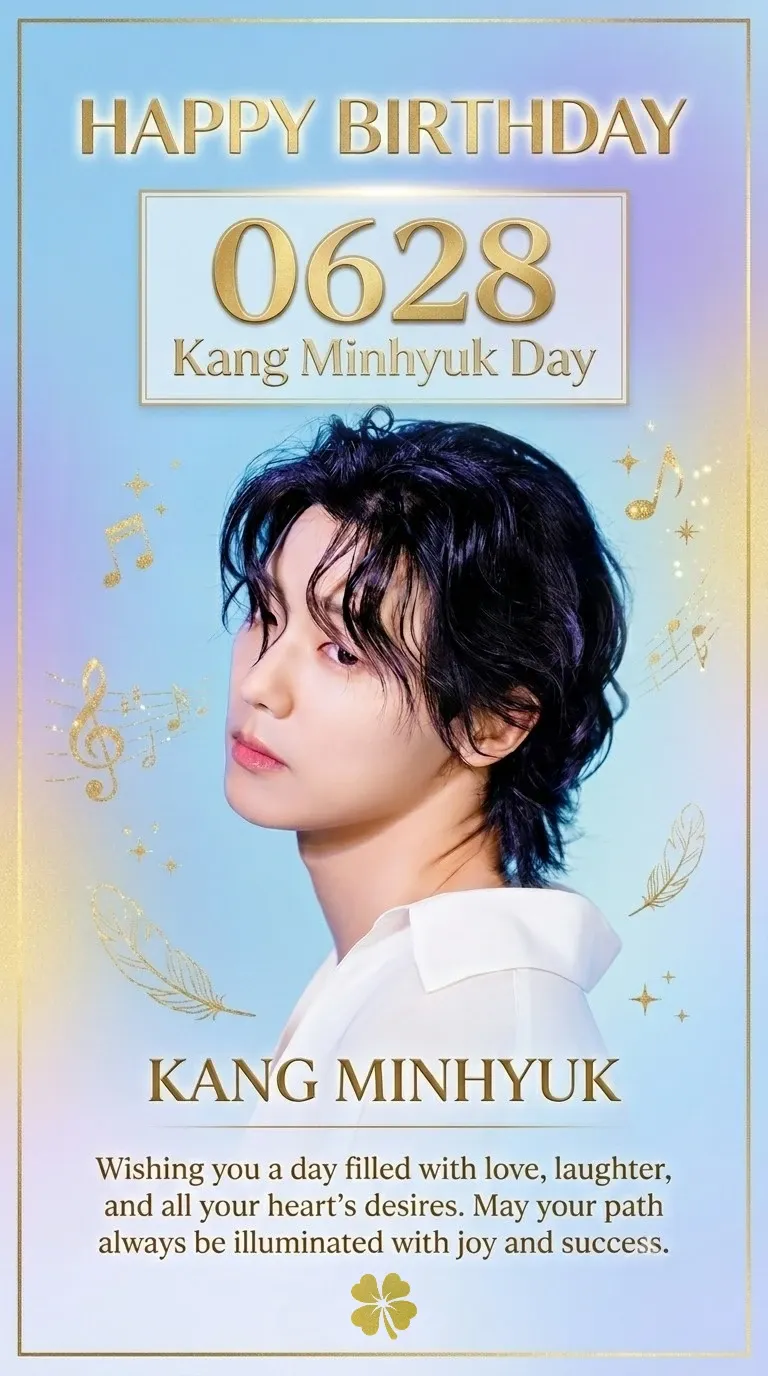 Special wallpaper made by Kang Minhyuk's fans