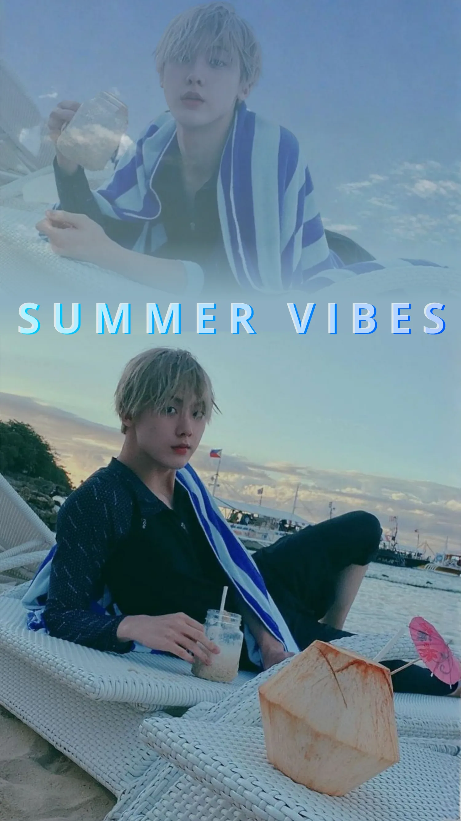 Special wallpaper made by Yoon Sanha's fans
