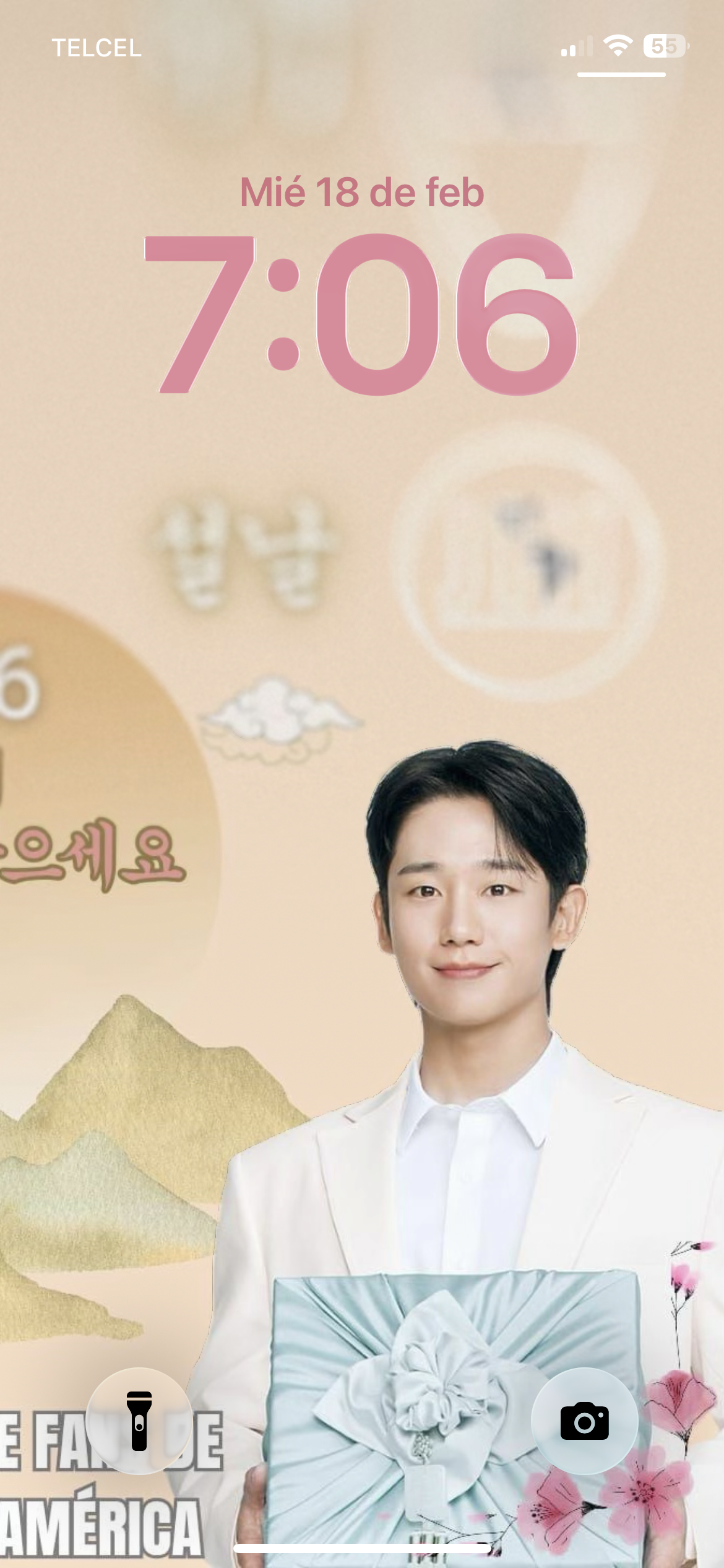 Special wallpaper made by Jung Haein's fans