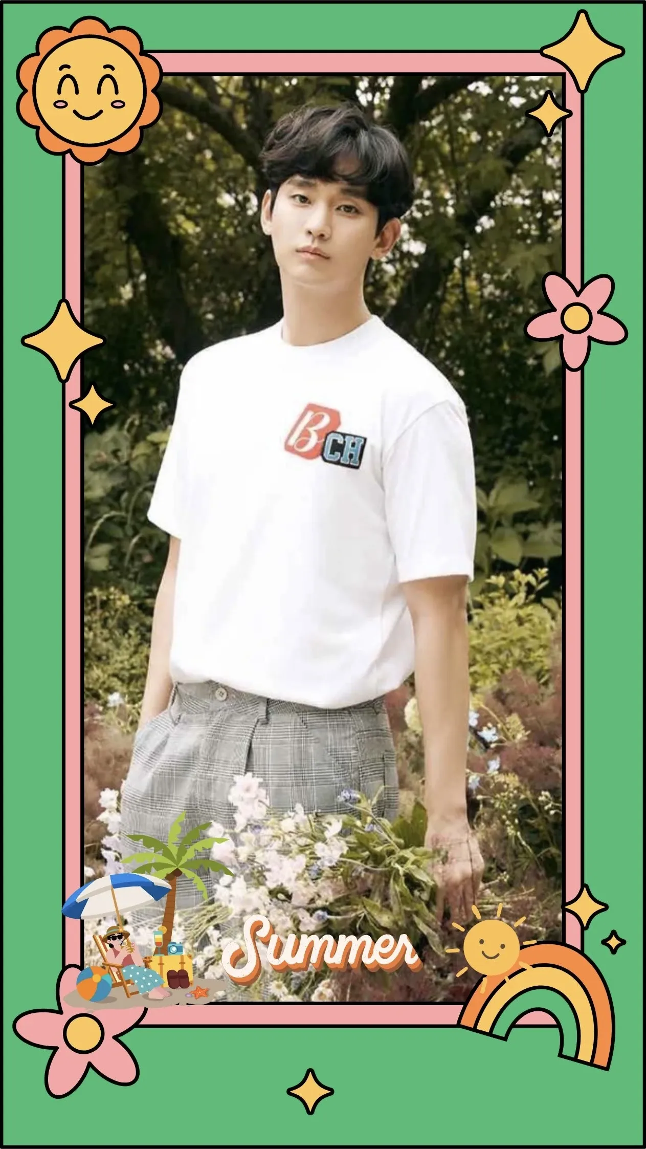 Special wallpaper made by Kim Soohyun's fans