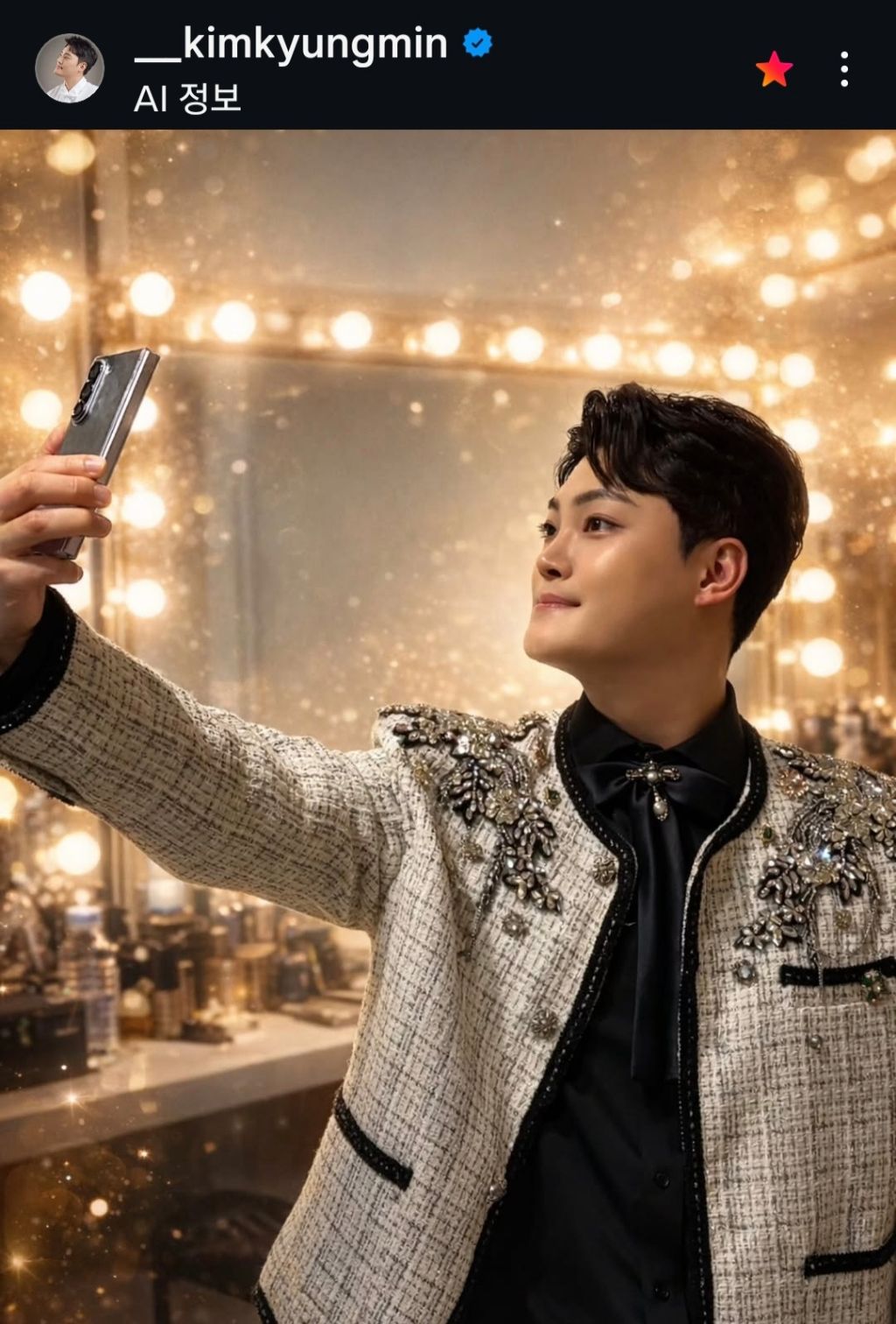 A moment captured by a fan of Kim Kyungmin