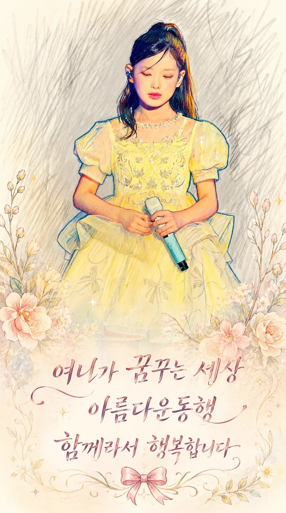 Special wallpaper made by Lee Sooyeon's fans