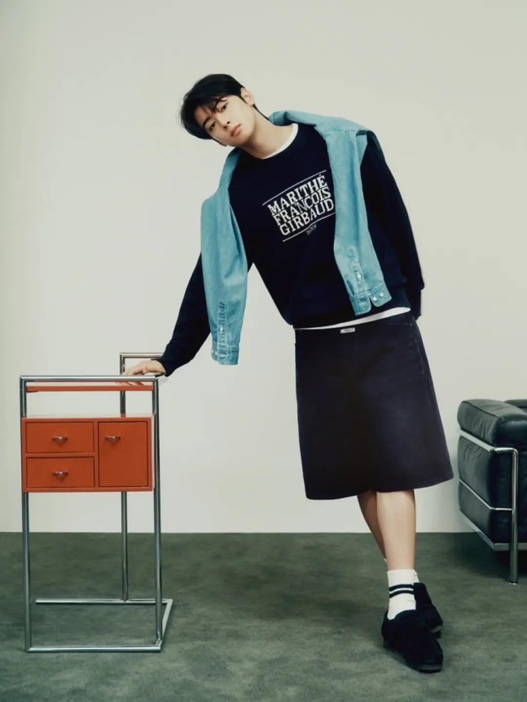 Behind-the-scenes cut of Cha Eunwoo