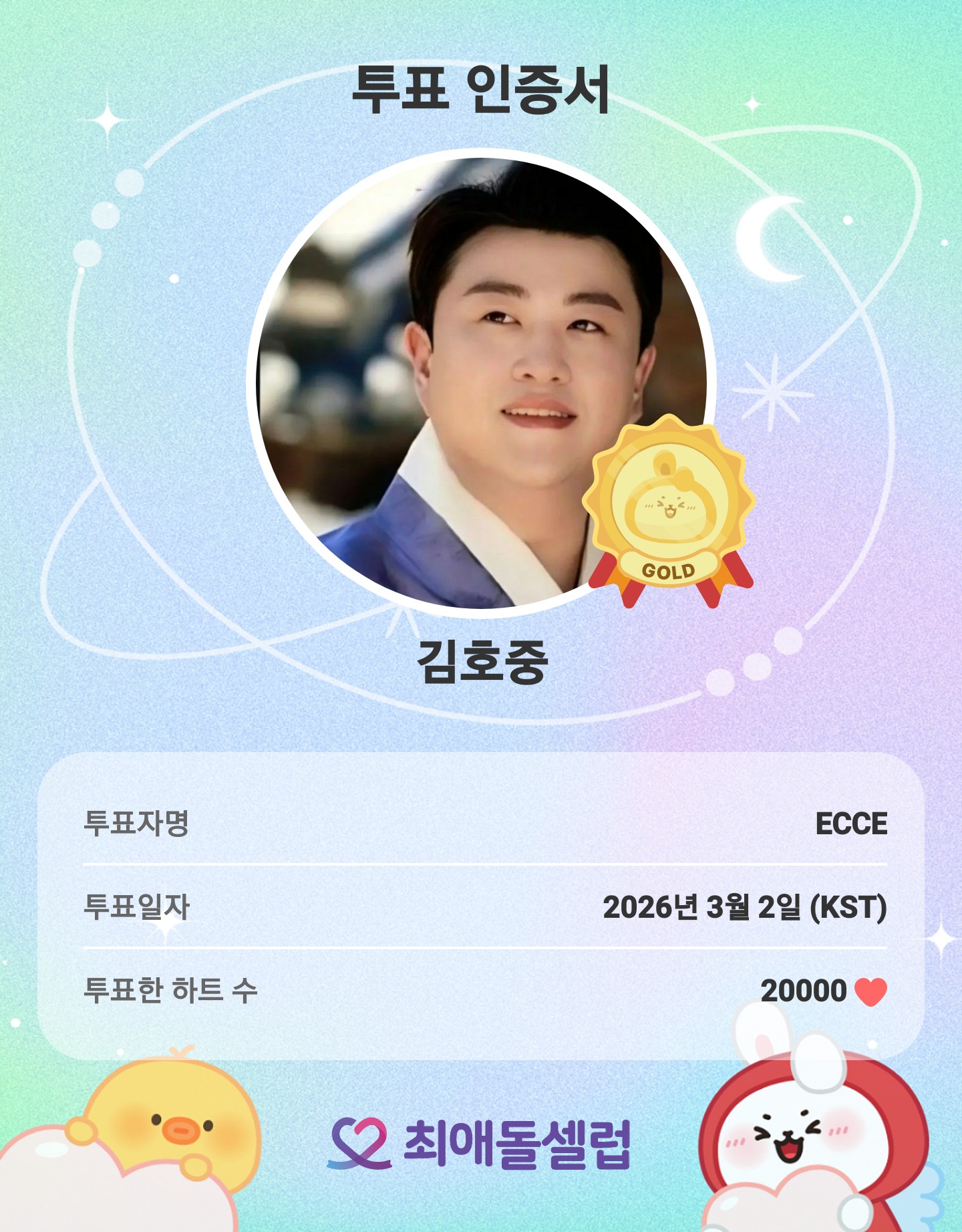 ファンが撮影したキム・ホジュンの瞬間