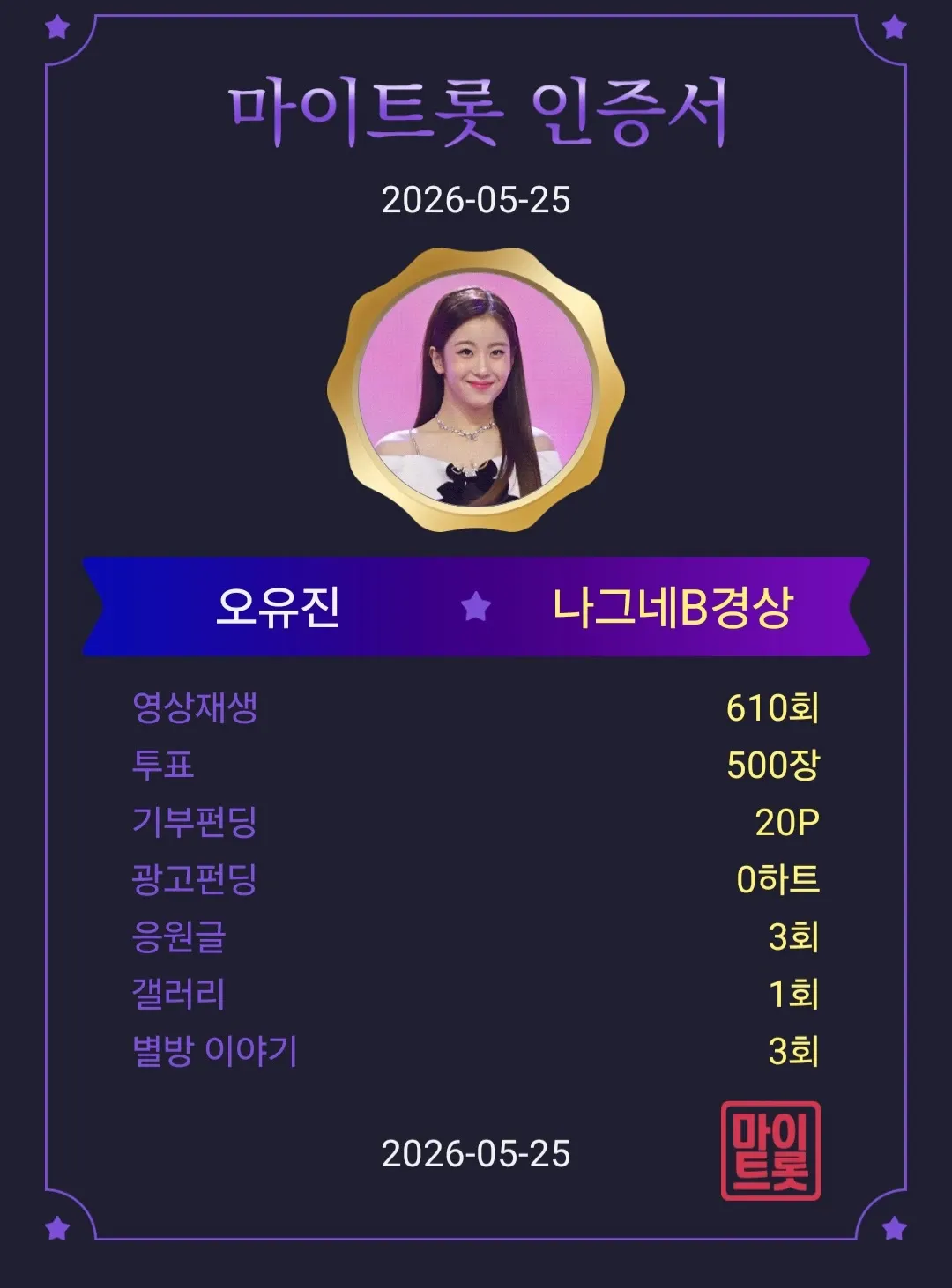 오유진의 비하인드 컷