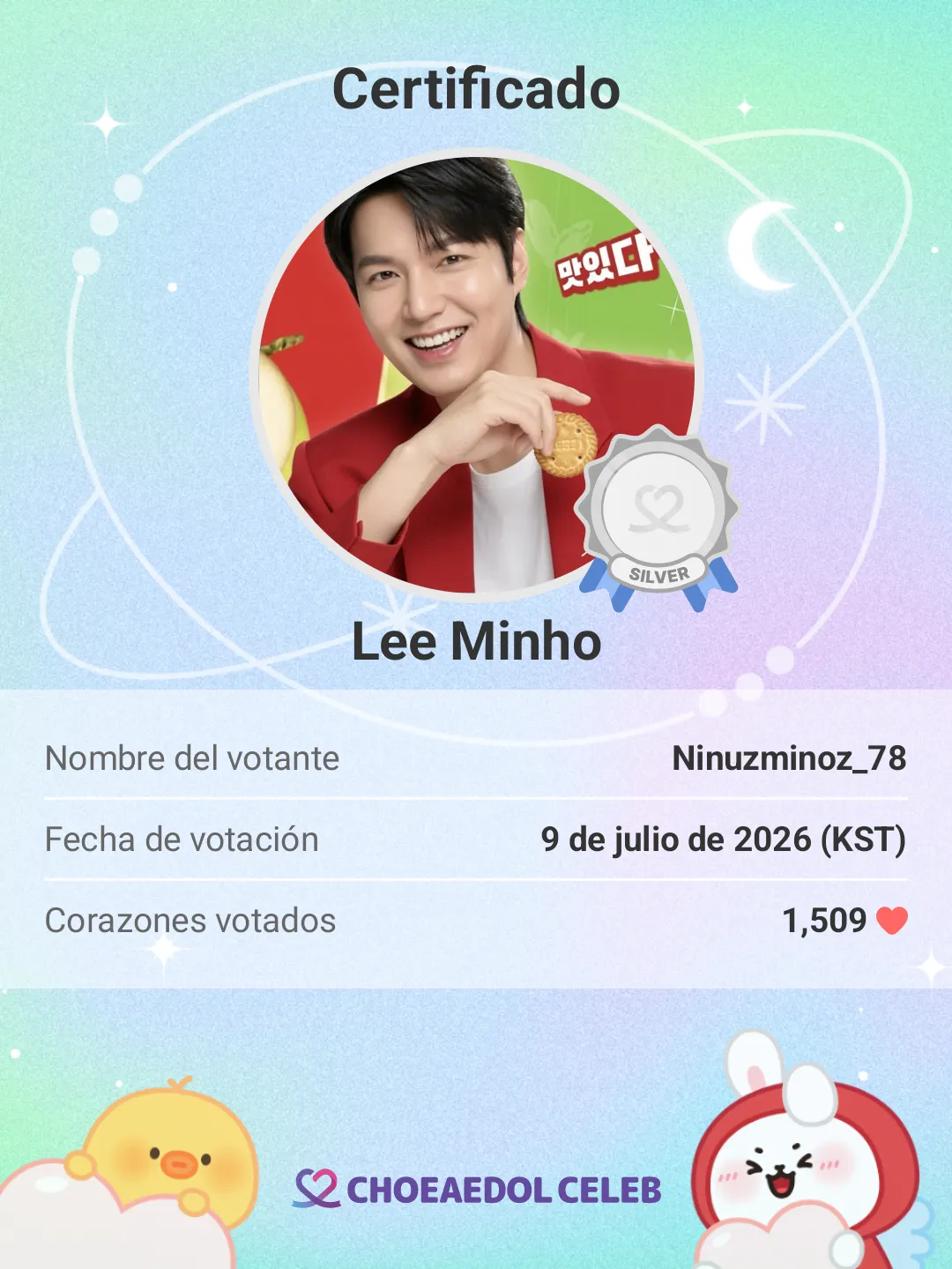Latest photo of Lee Minho