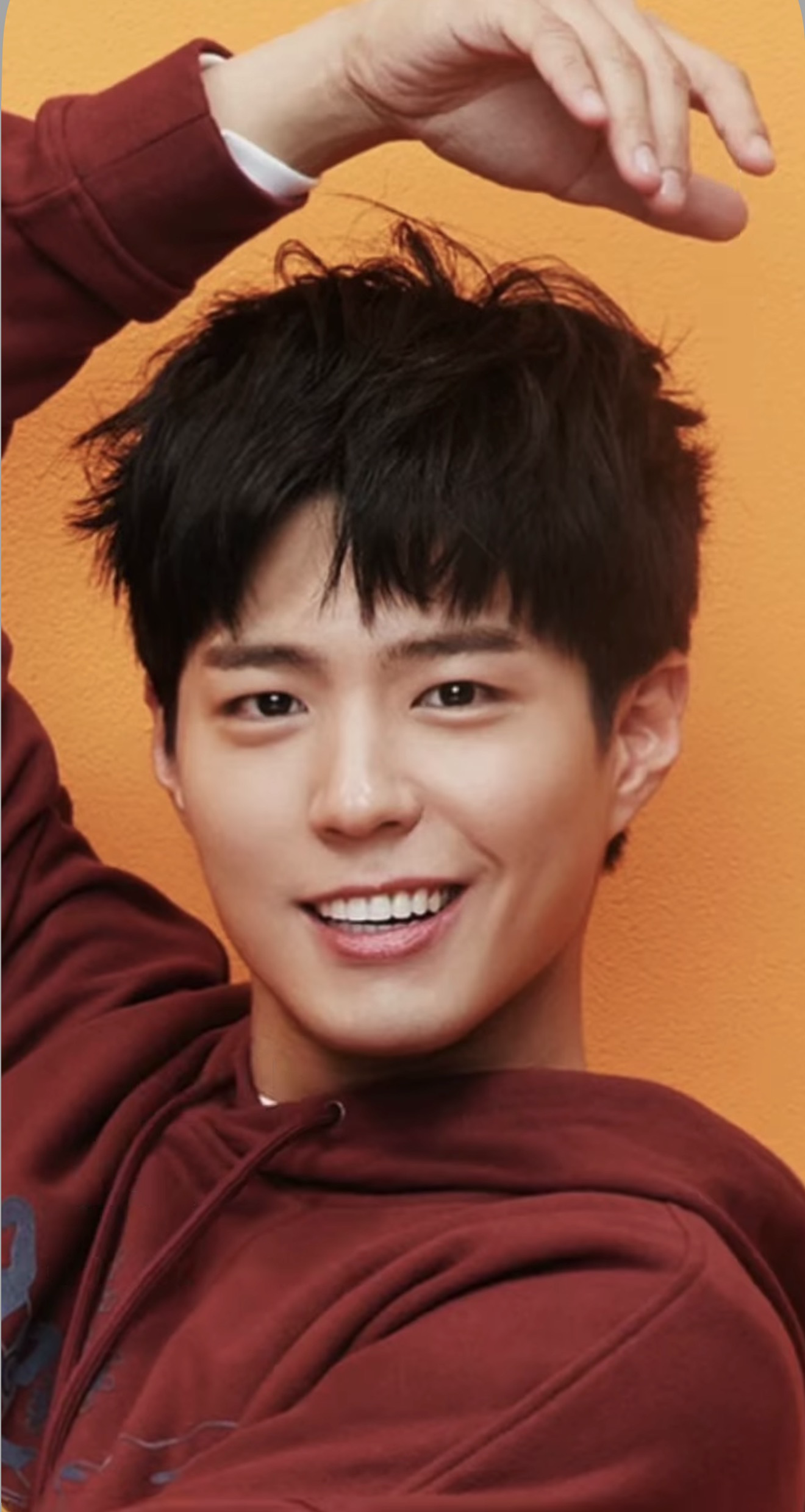 Special wallpaper made by Park Bogum's fans