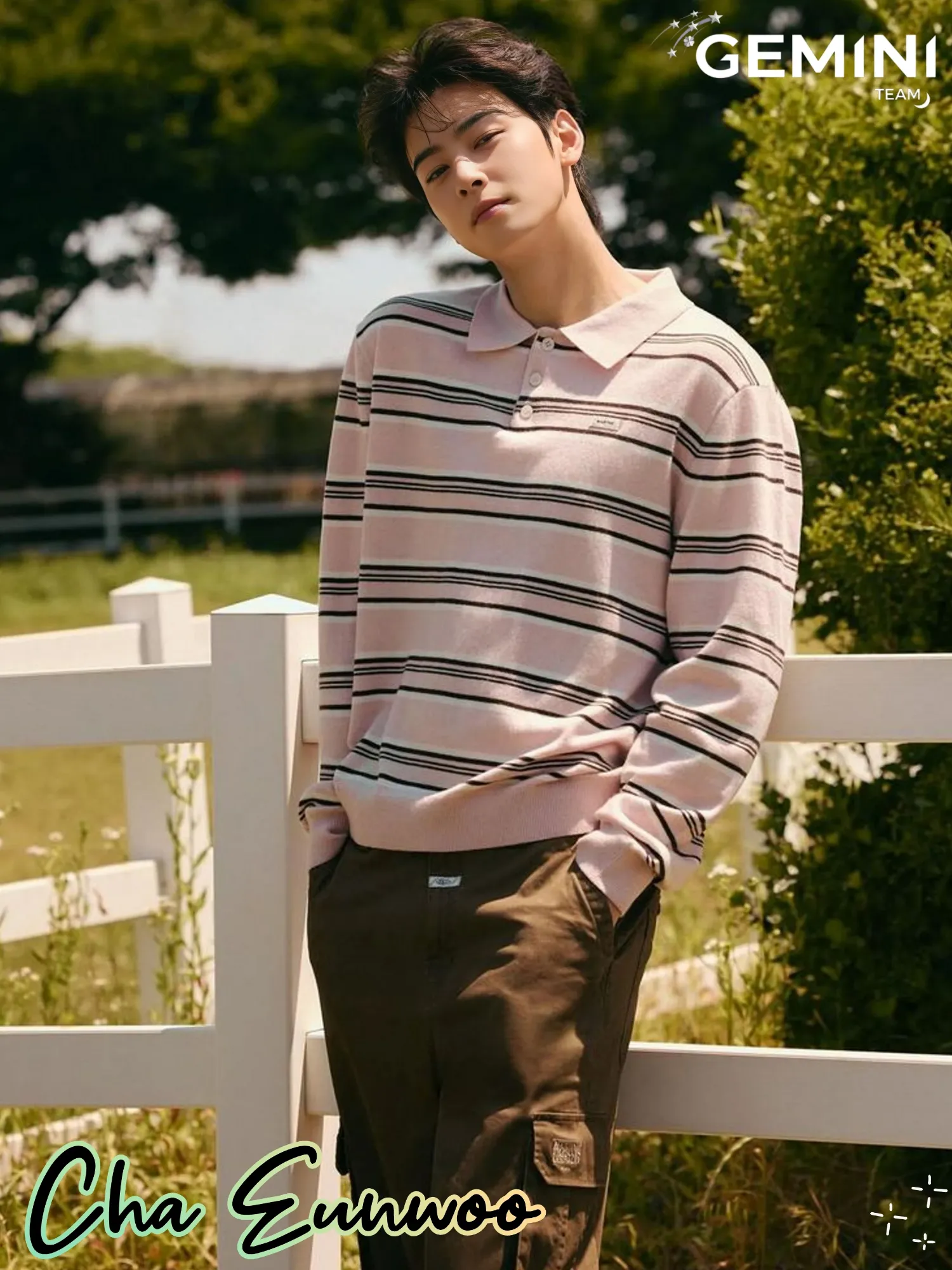 Behind-the-scenes cut of Cha Eunwoo