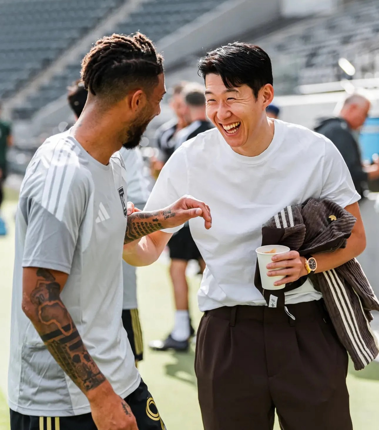 Momen yang diabadikan oleh penggemar Son Heungmin