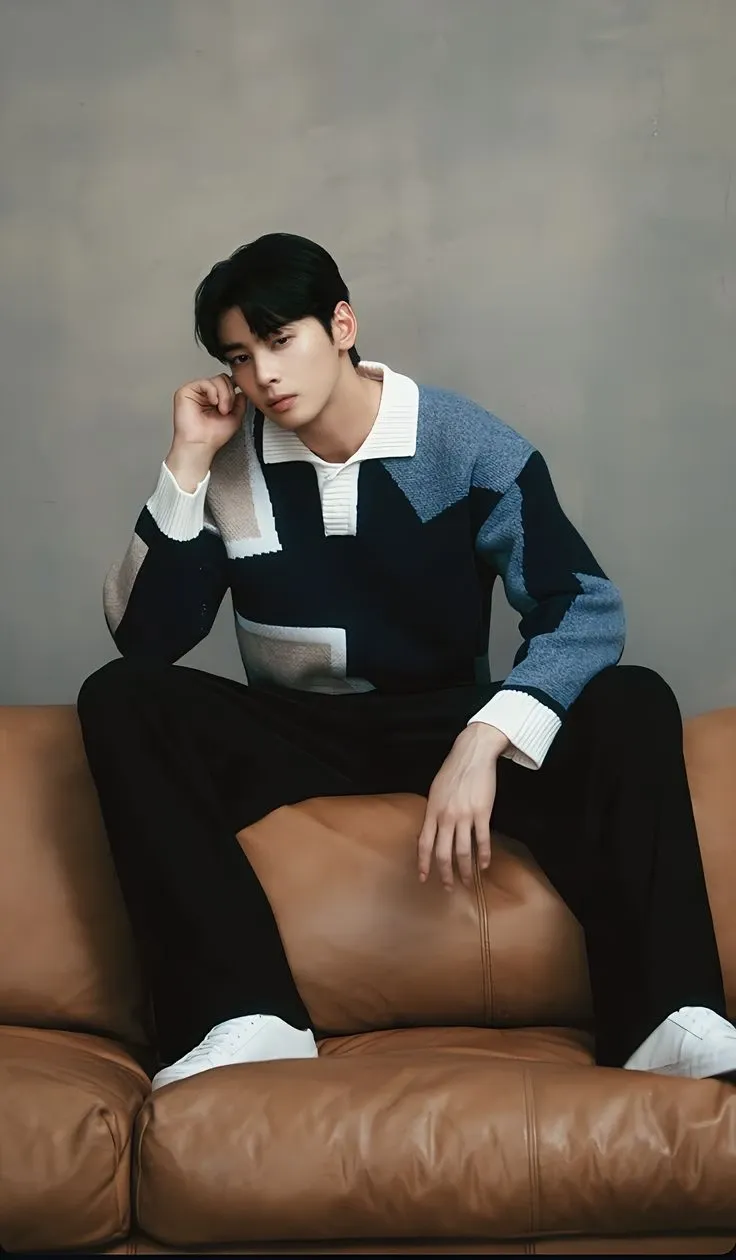 Behind-the-scenes cut of Cha Eunwoo