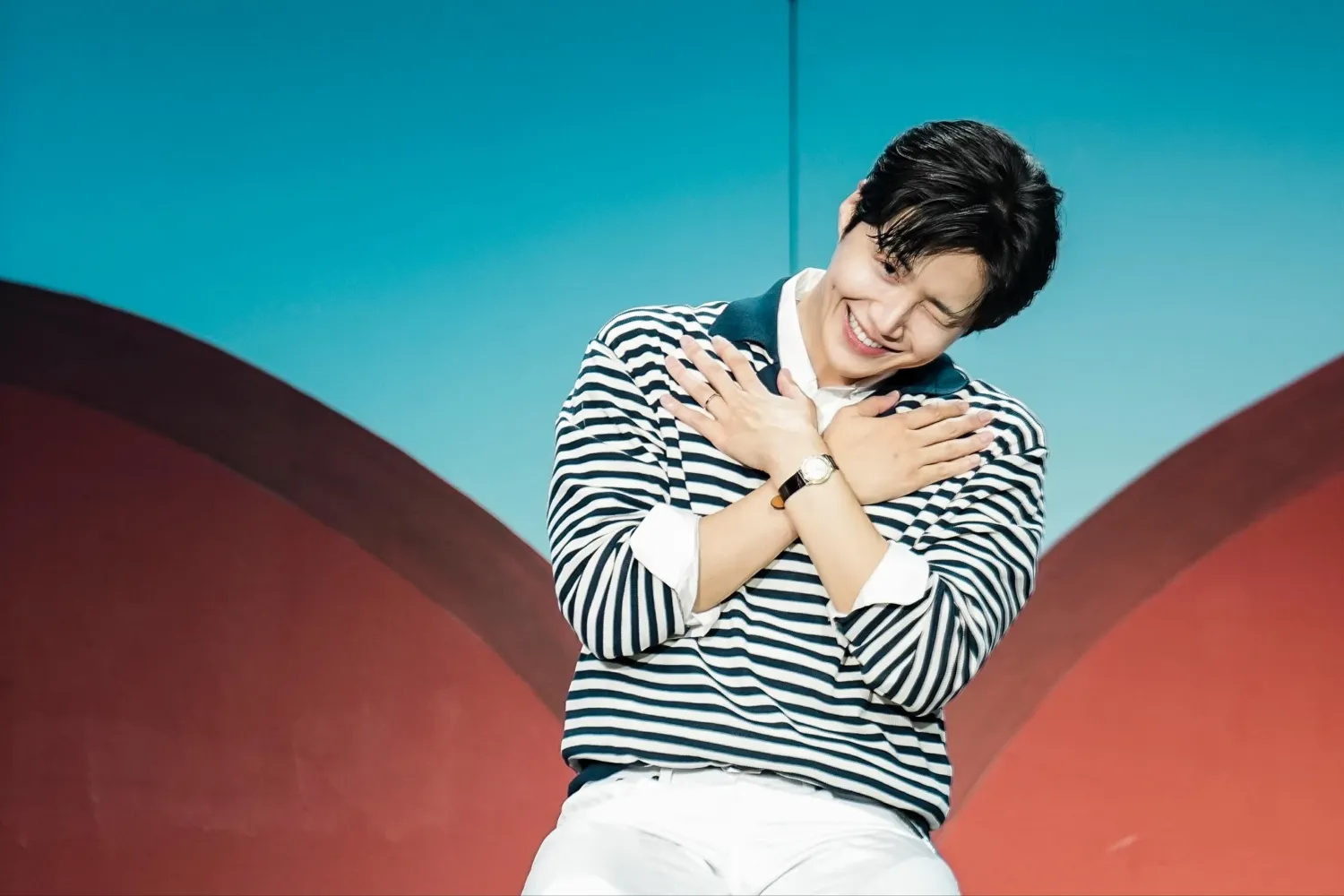 A moment captured by a fan of Kim Seonho