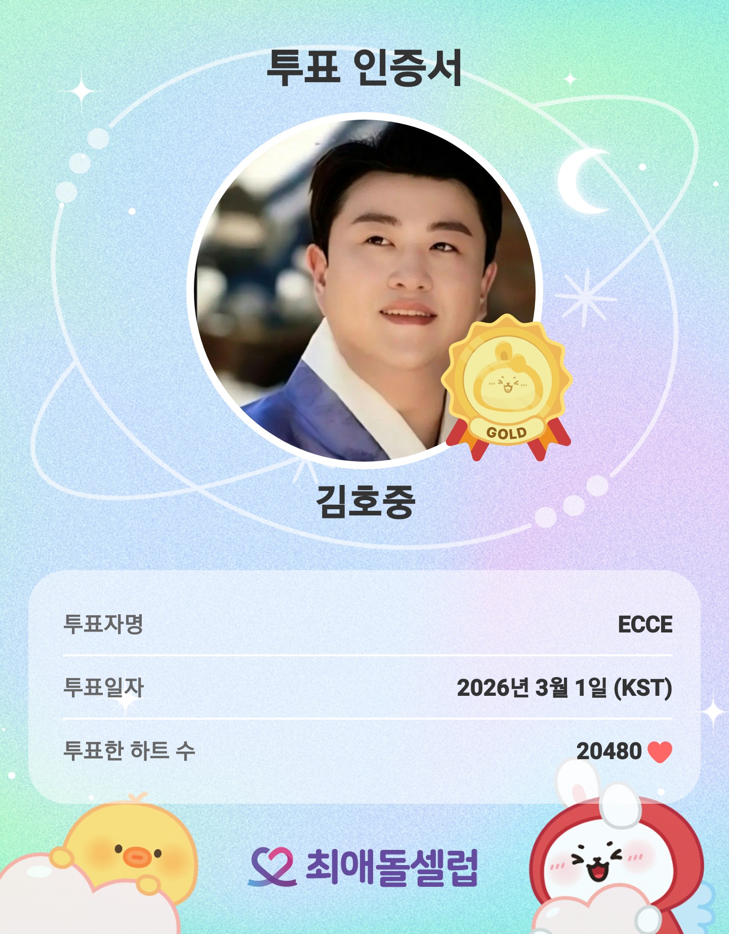 ファンが撮影したキム・ホジュンの瞬間