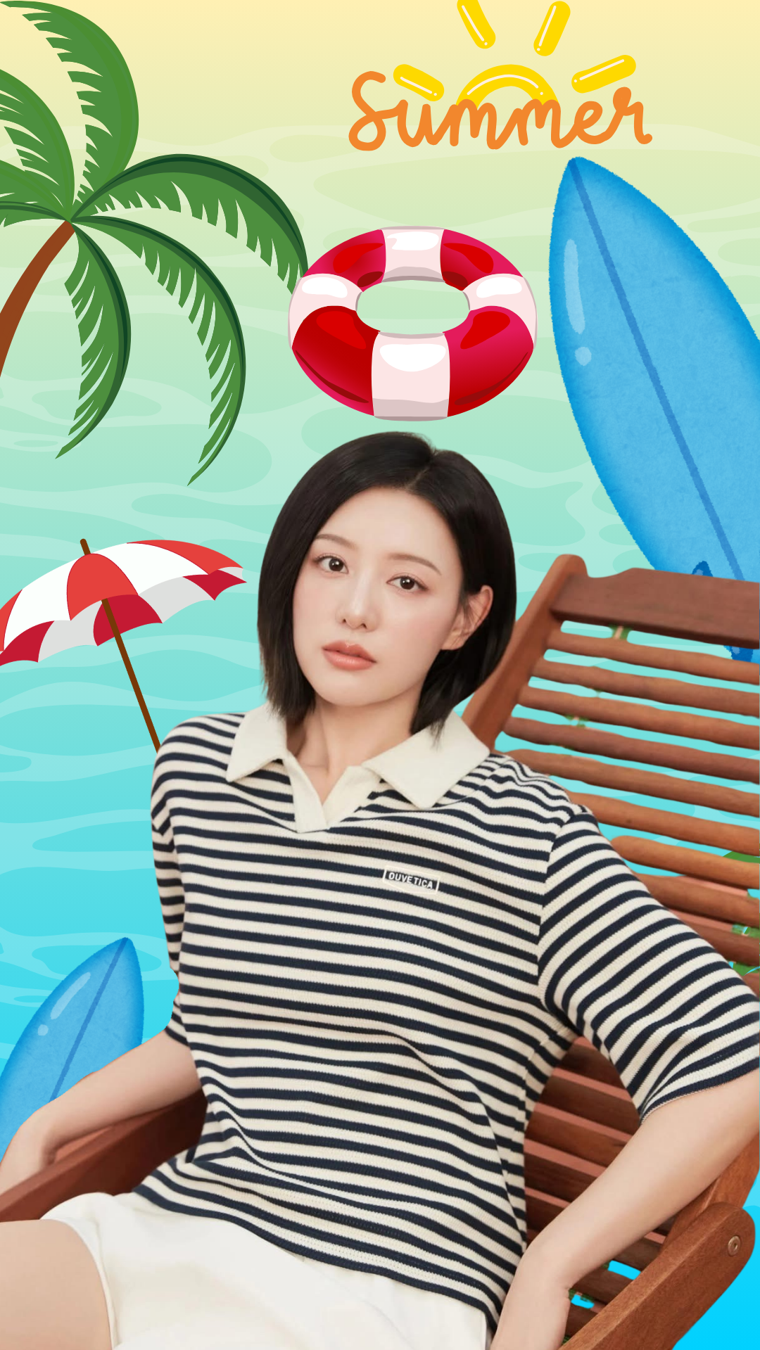 Special wallpaper made by Kim Jiwon's fans