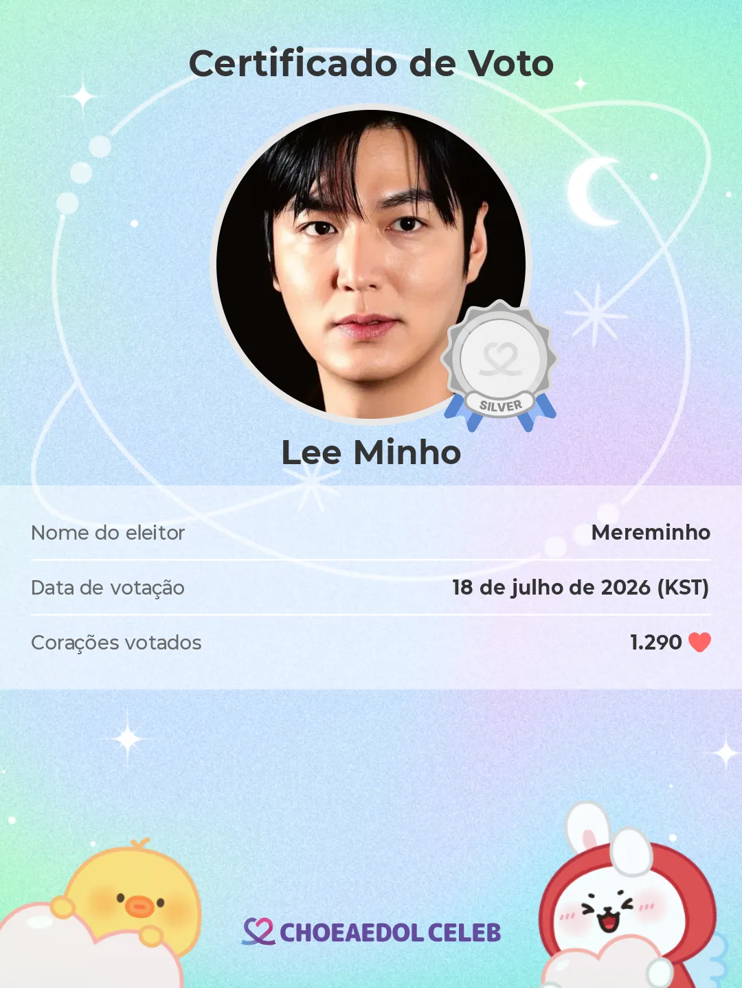 Latest photo of Lee Minho