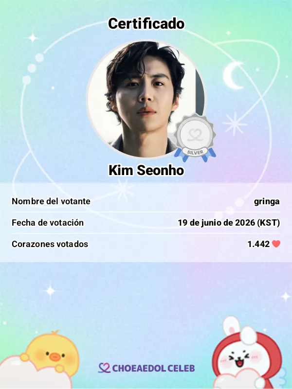 Recent activity shot of Kim Seonho