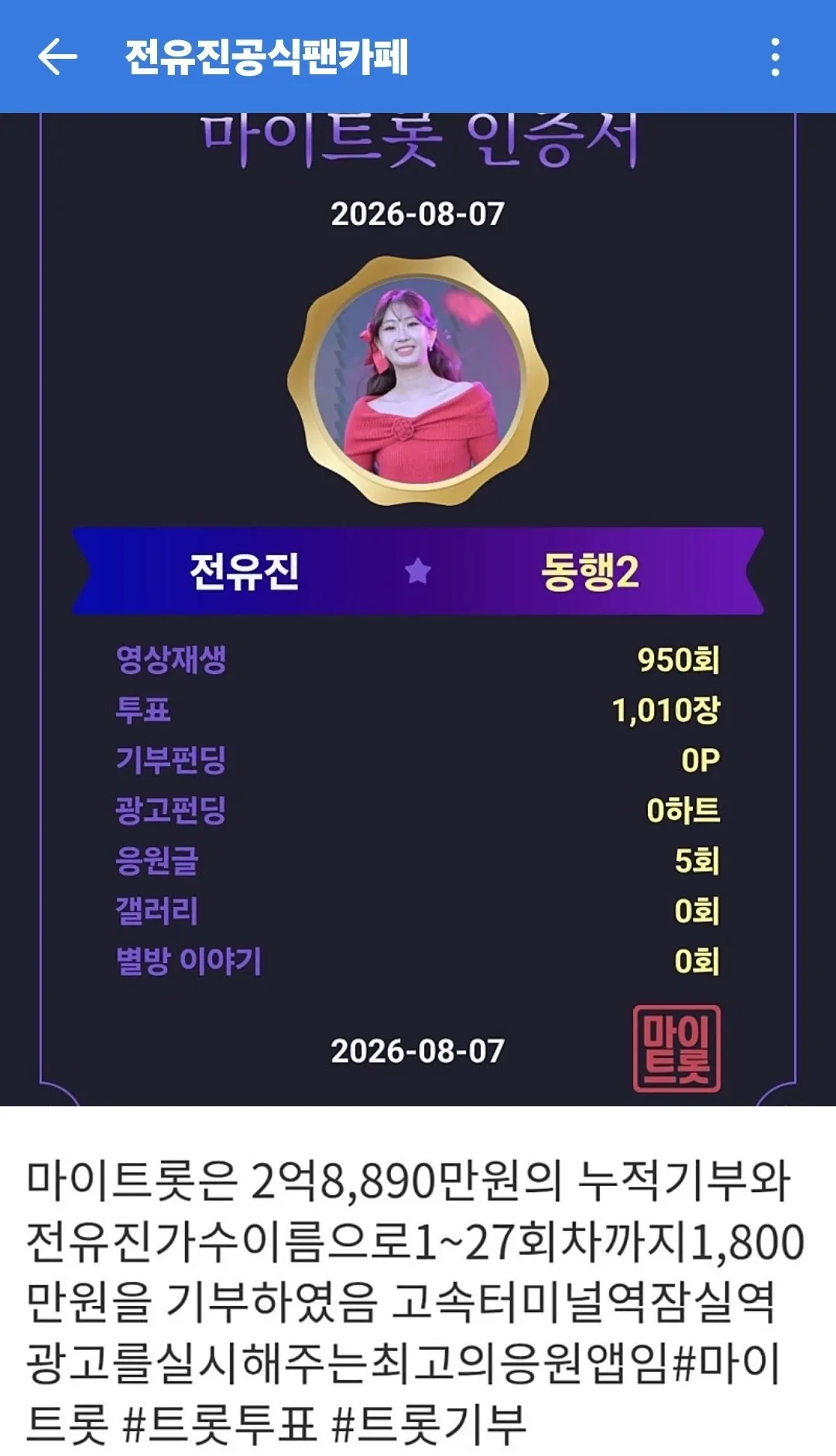 Foto kegiatan terbaru dari Jeon Yujin