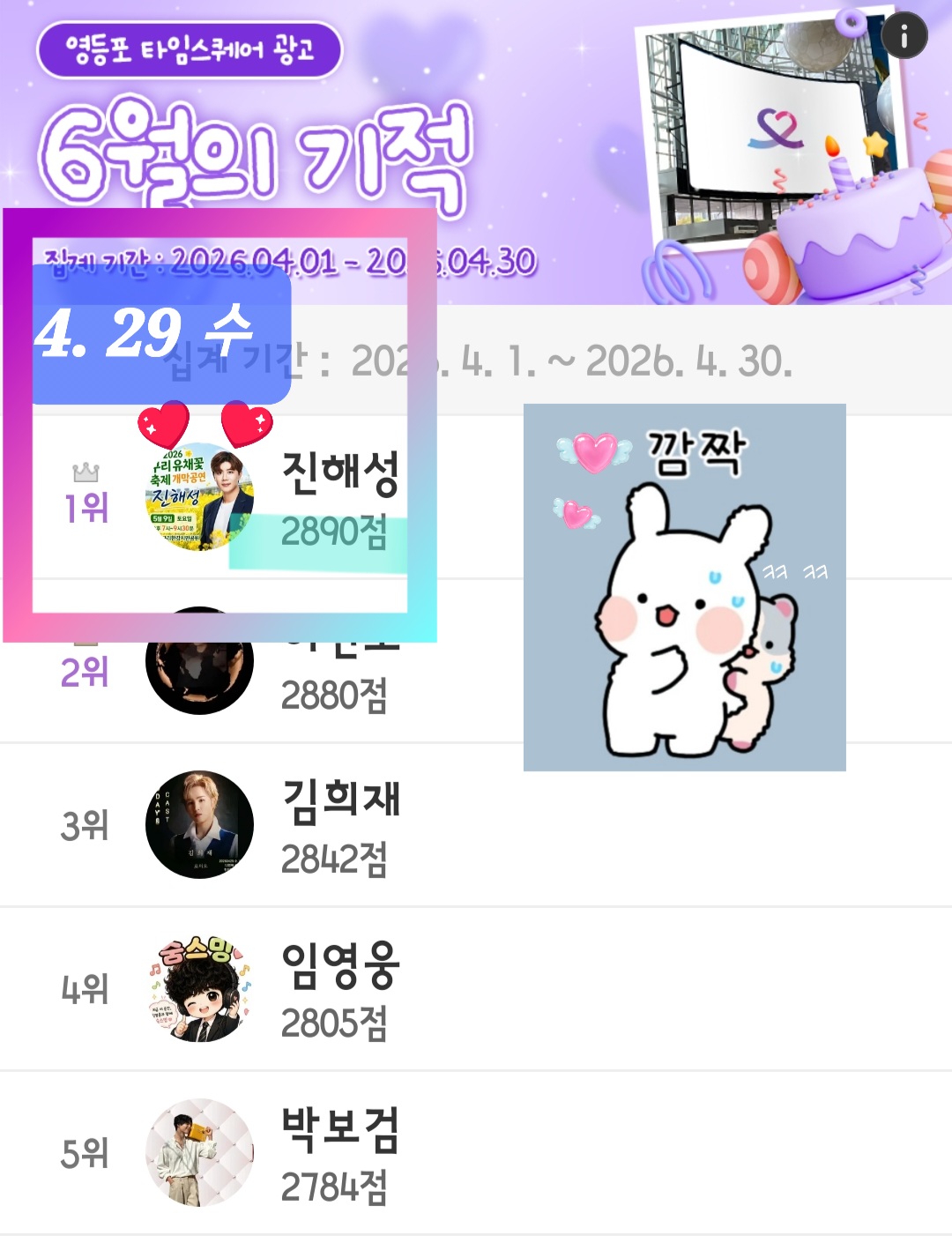 Recent activity shot of Jin Haesung