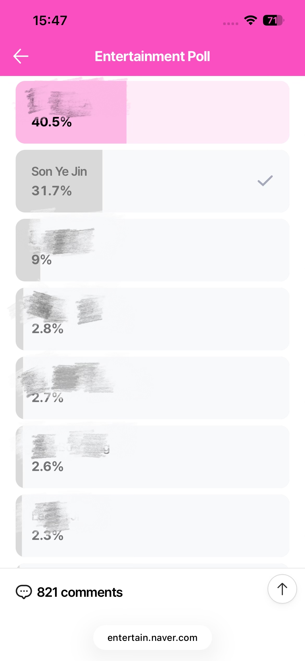 Behind-the-scenes cut of Son Yejin