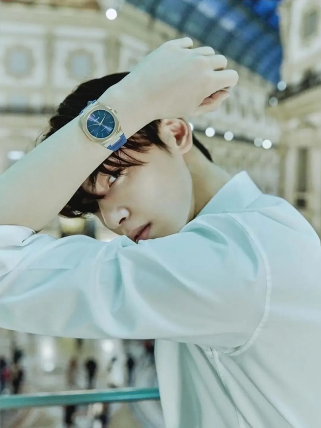 粉丝拍下的车银优瞬间