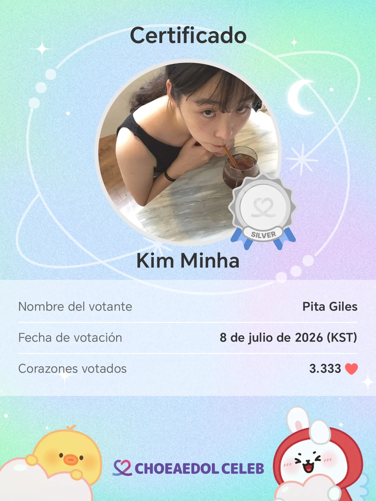A moment captured by a fan of Kim Minha