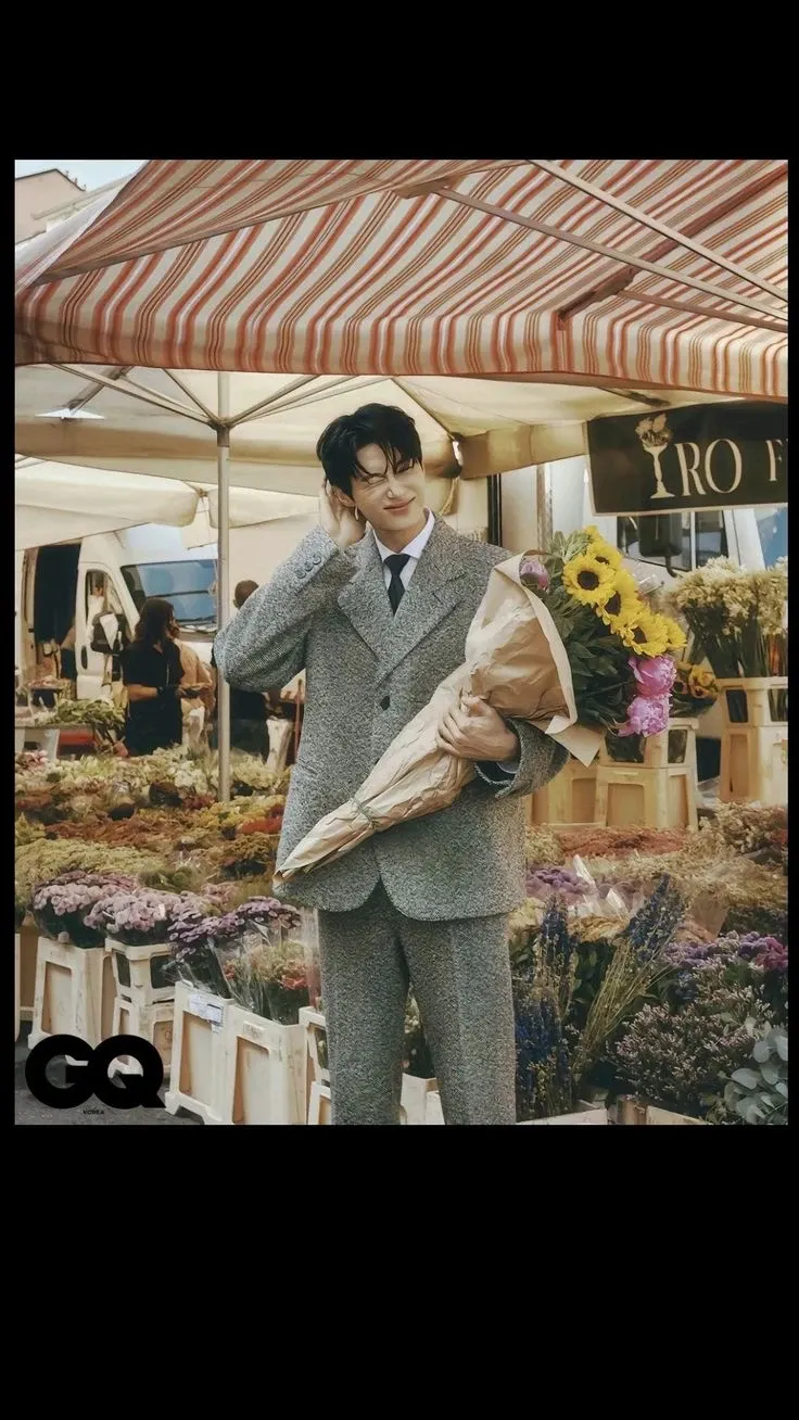 Behind-the-scenes cut of Byeon Wooseok