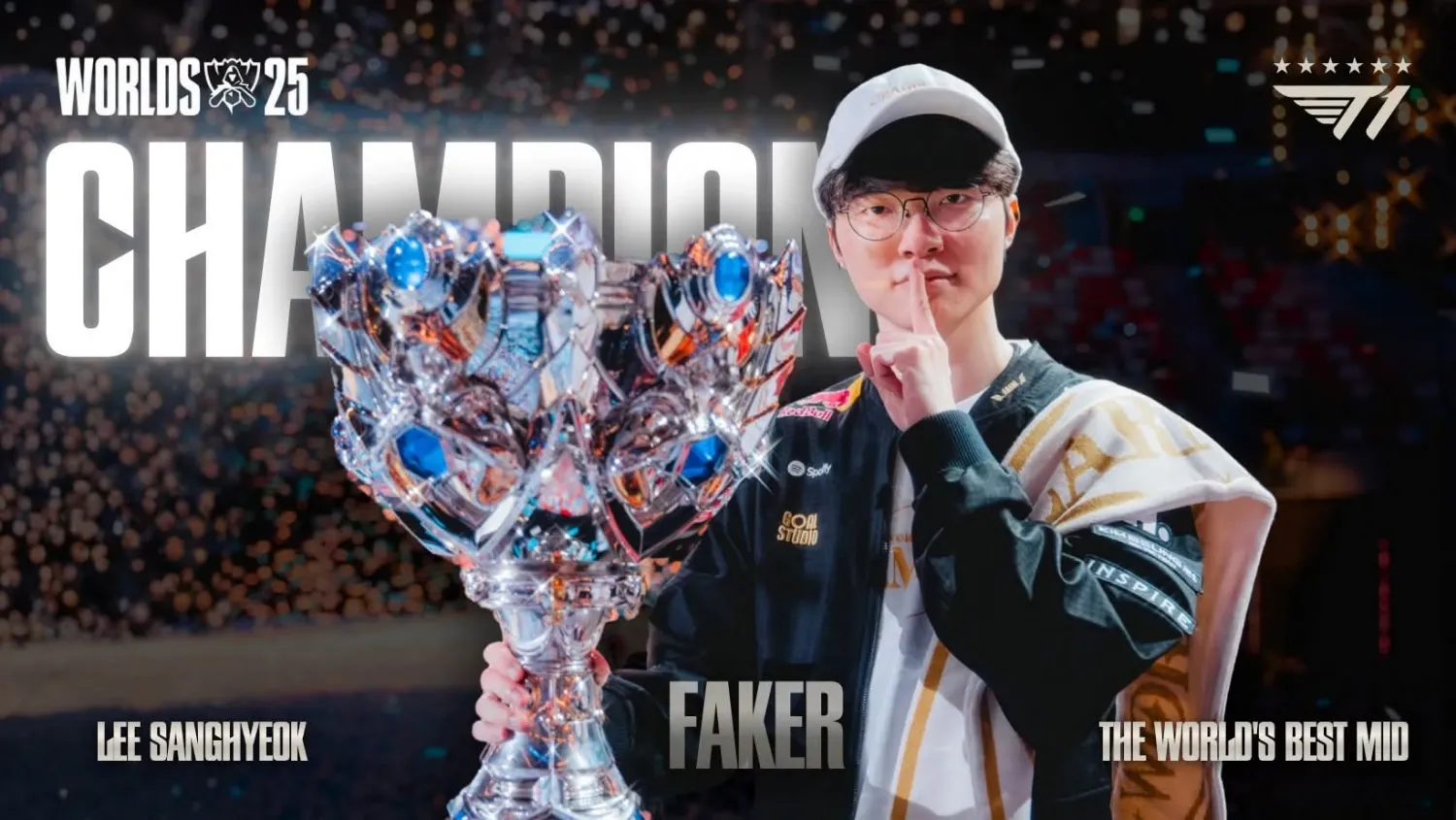 A moment captured by a fan of Faker