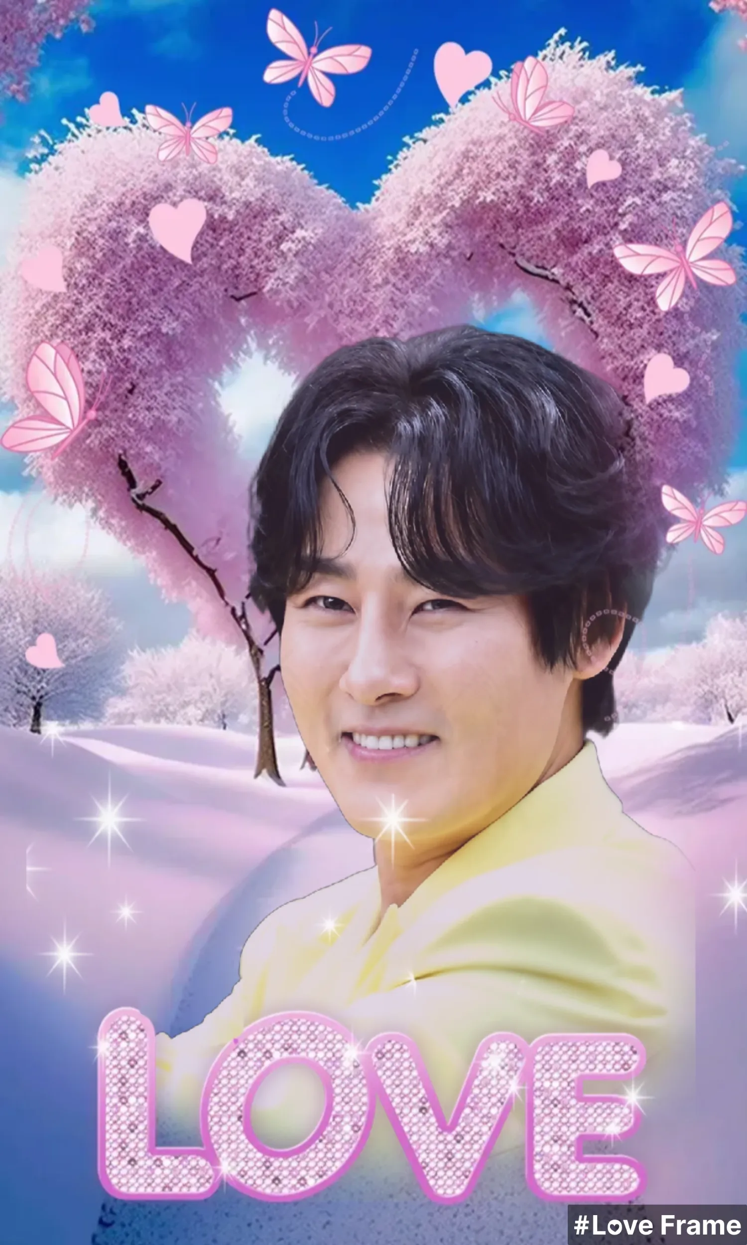 Special wallpaper made by Kang Moonkyung's fans