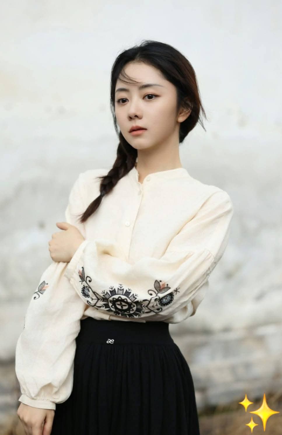 粉丝拍下的谭松韵瞬间