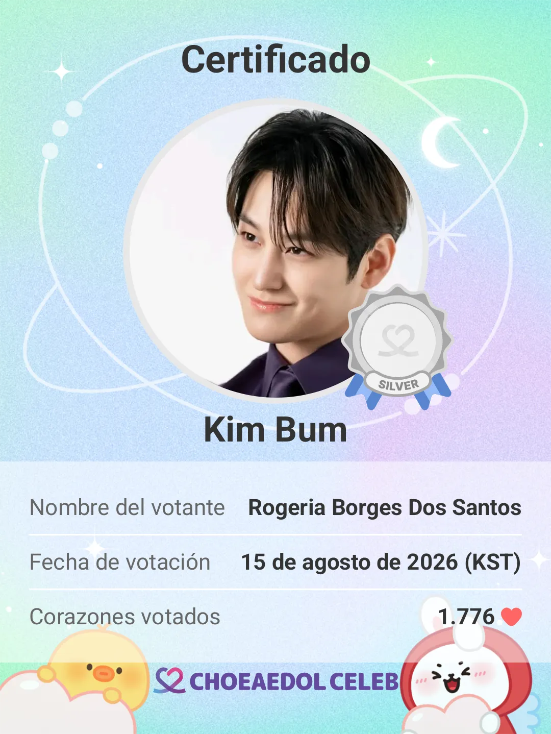 A moment captured by a fan of Kim Bum