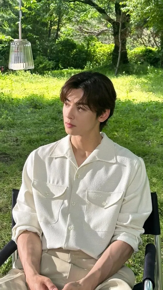 Behind-the-scenes cut of Cha Eunwoo