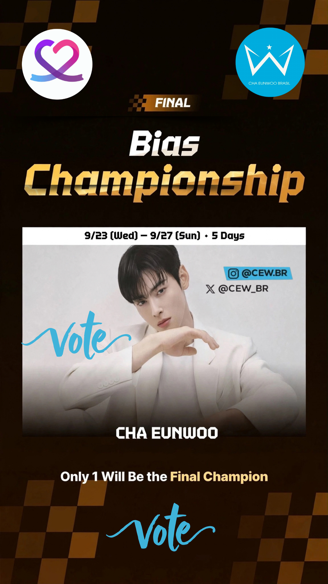 Recent activity shot of Cha Eunwoo